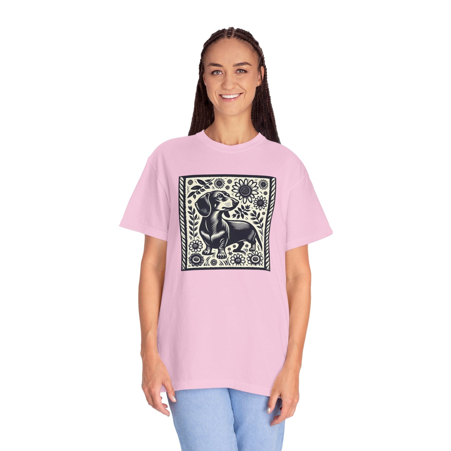 Dachshund Floral Unisex T-Shirt - Perfect for Dog Lovers