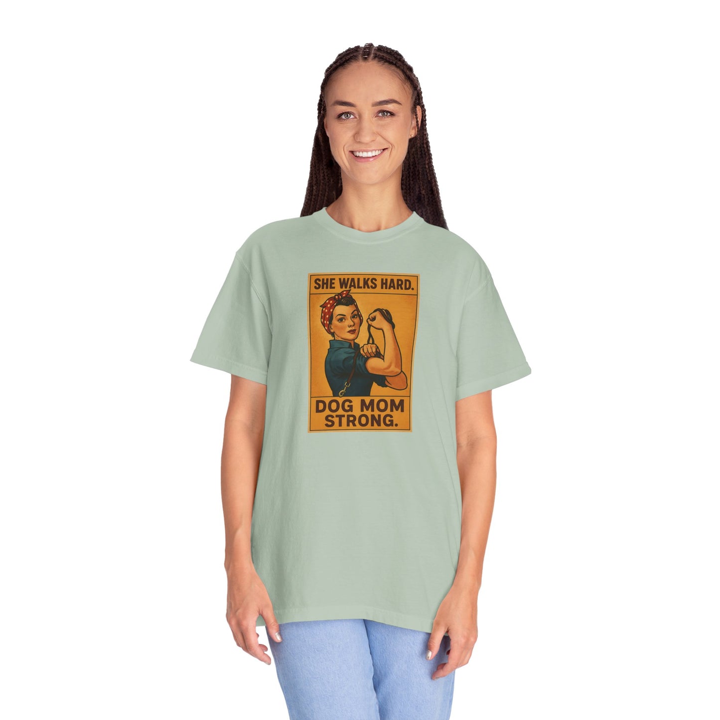 Dog Mom Strong T-Shirt, Gift for Dog Lovers, Cute Pet Owner Apparel, Makes A Great Dog Mom Gift, Unique Dog Mom Shirt