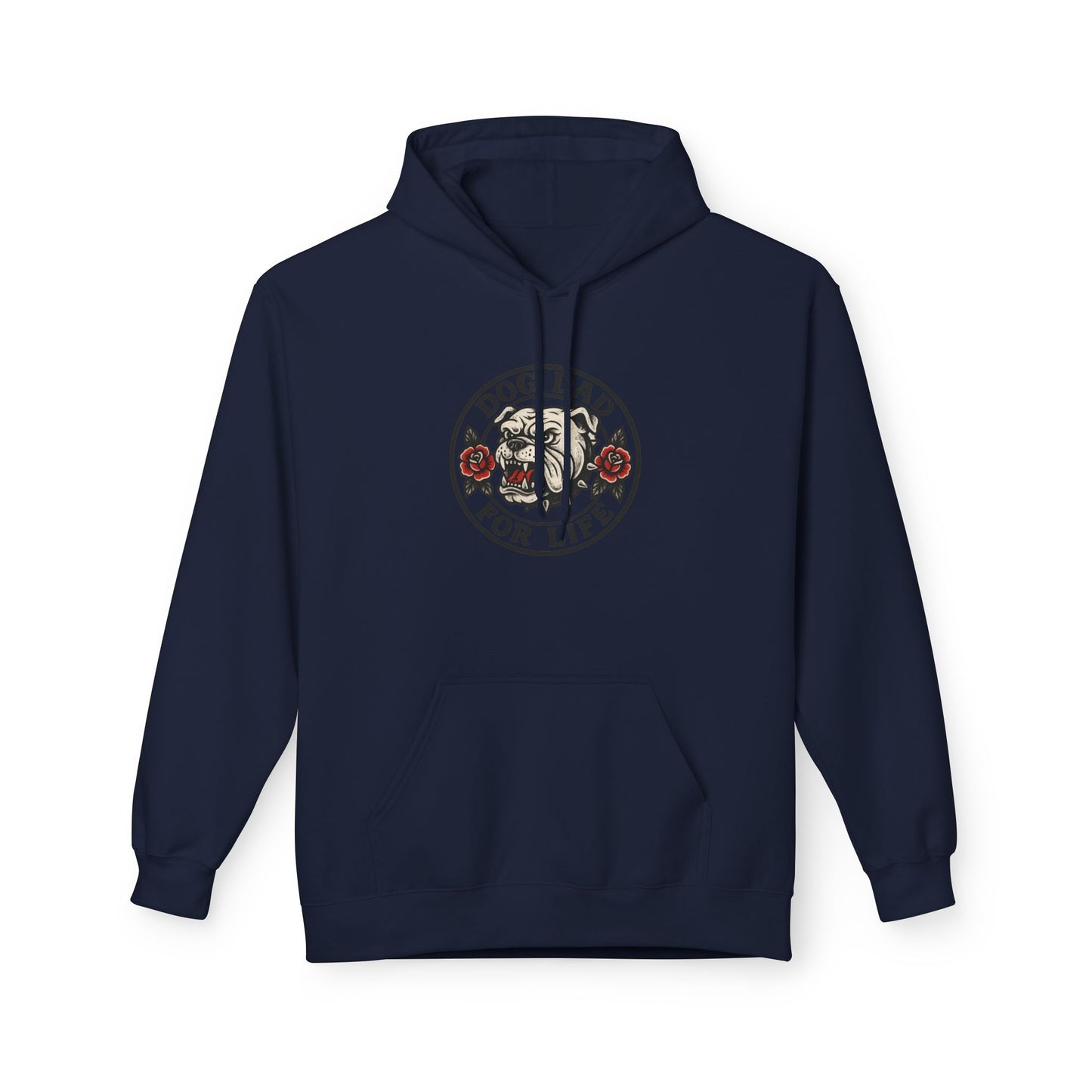 Dog Dad Fleece Hoodie, Unisex Softstyle Hooded Sweatshirt, Perfect Gift for Dog Lovers, Comfortable and Stylish