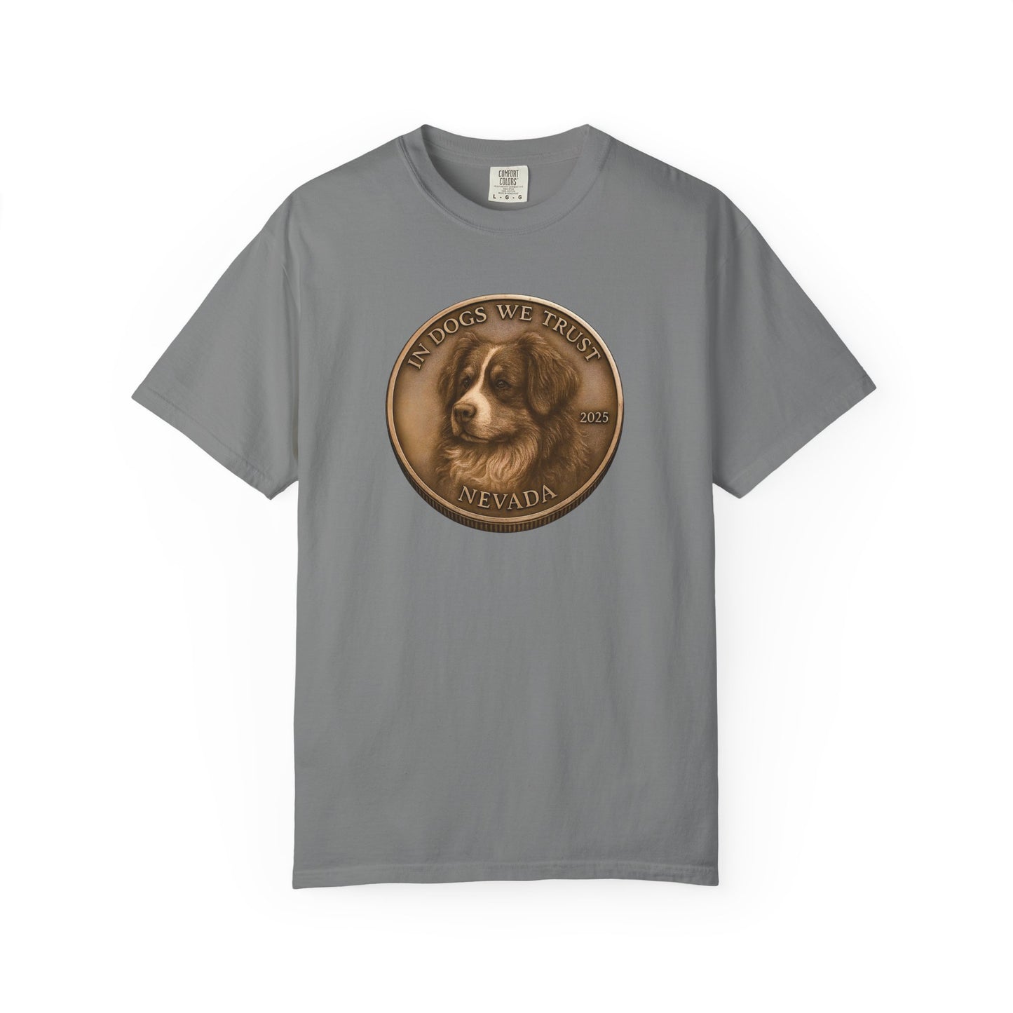 Nevada State Coin T-Shirt Collection - Proud Dog Breed Illustrations