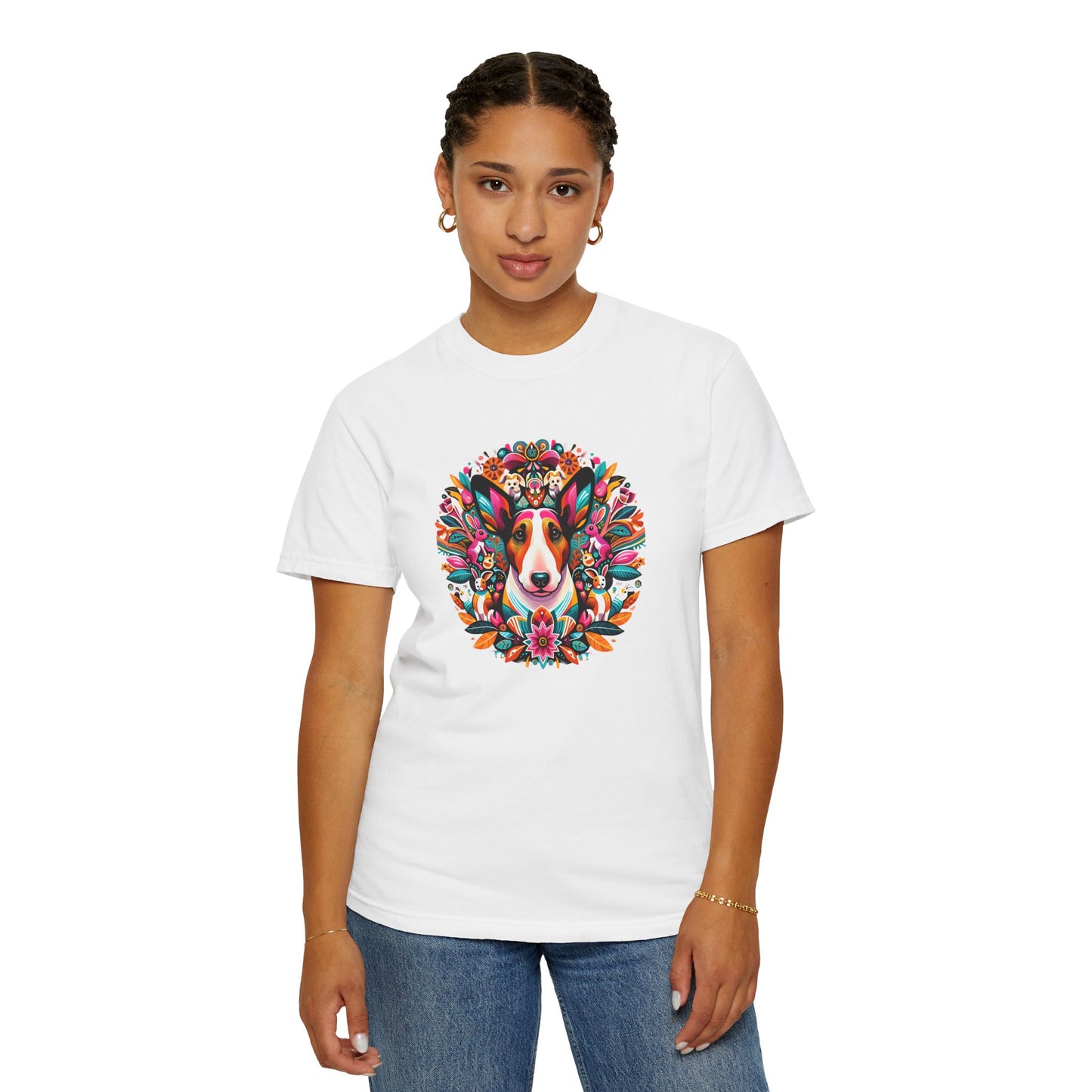 Colorful Dog Lover T-Shirt | Unisex Garment-Dyed Tee