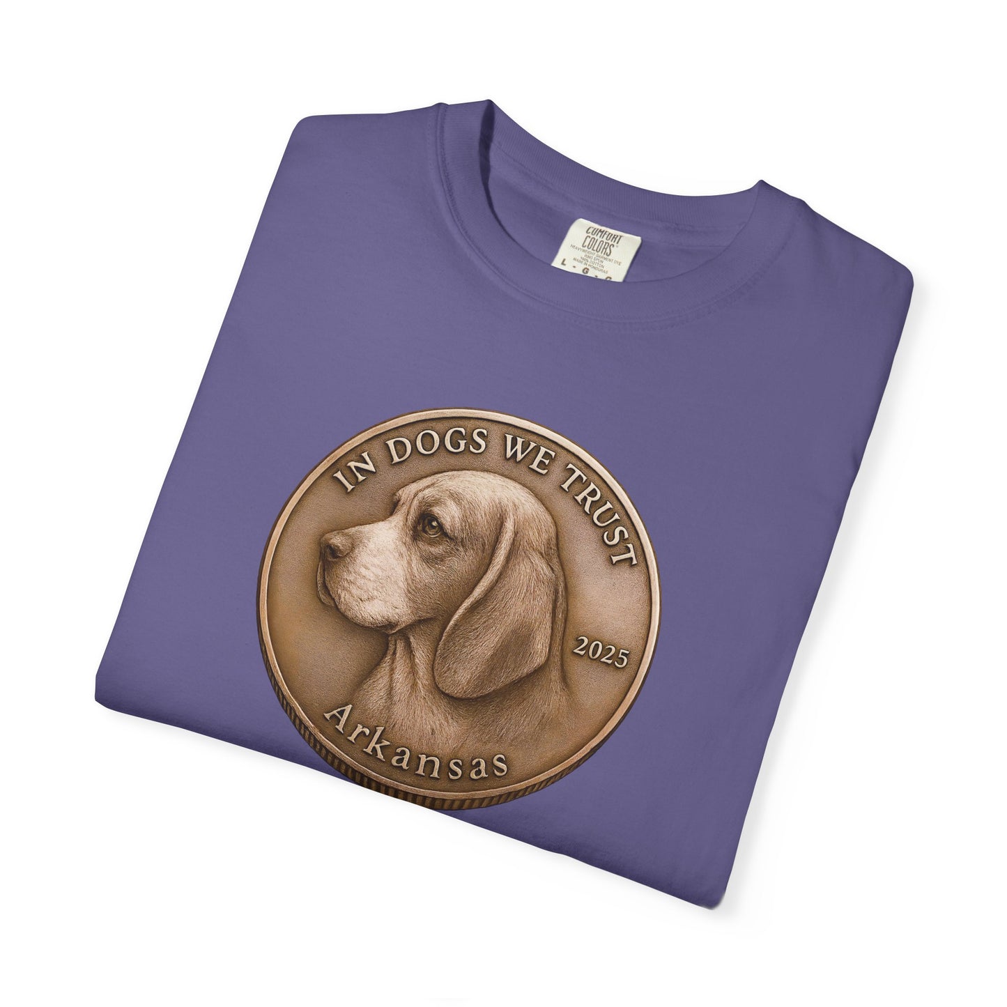 Arkansas State Coin T-Shirt Collection - Proud Dog Breed Illustrations