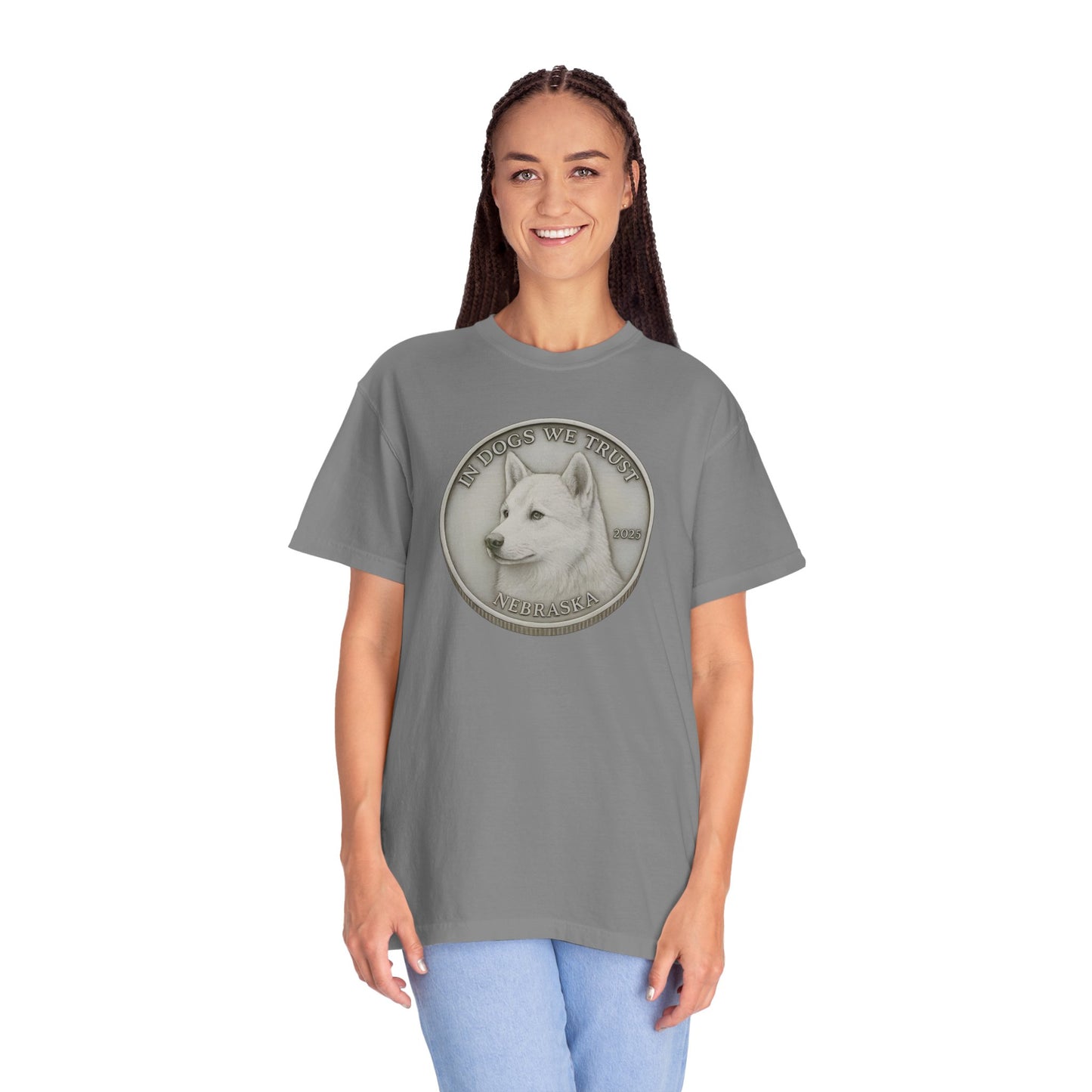 Nebraska State Coin T-Shirt Collection - Proud Dog Breed Illustrations