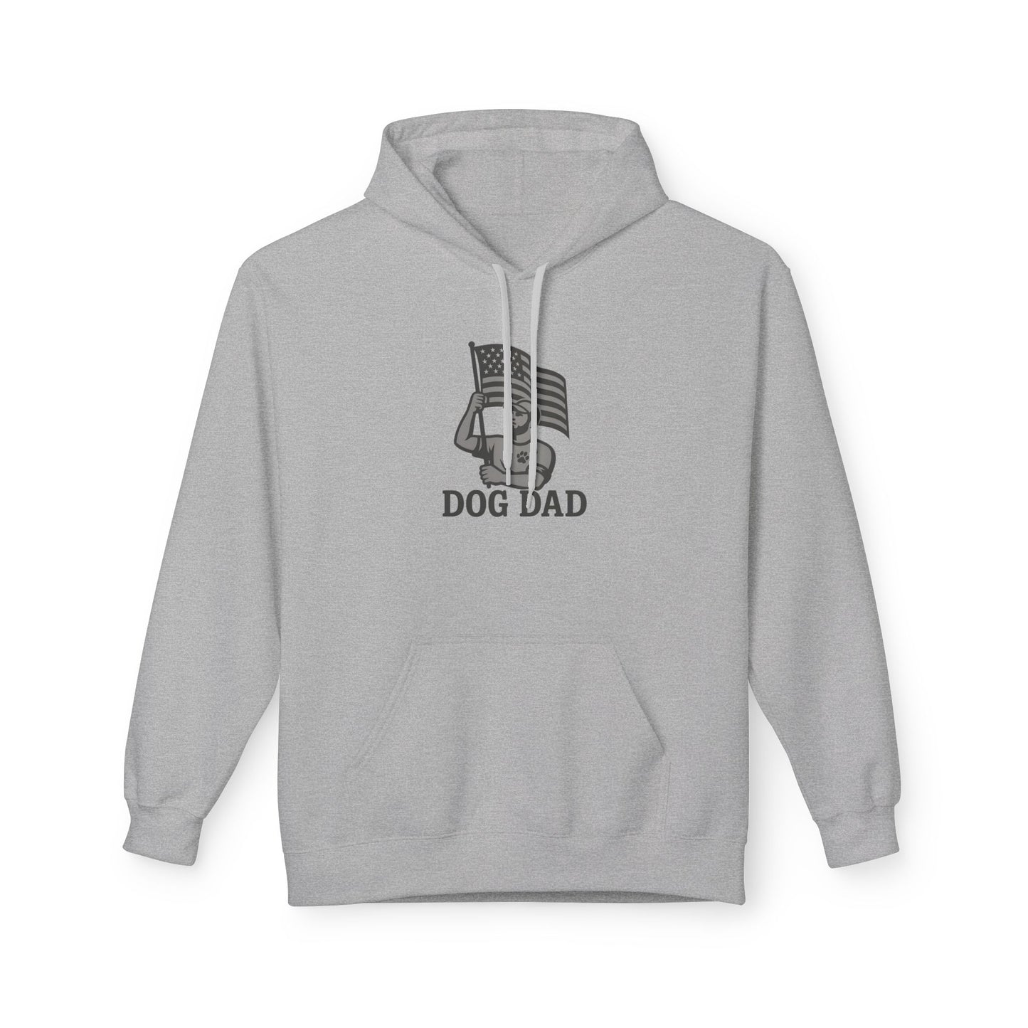 Dog Dad Fleece Hoodie, Unisex Softstyle Hooded Sweatshirt, Perfect Gift for Dog Lovers, Comfortable and Stylish
