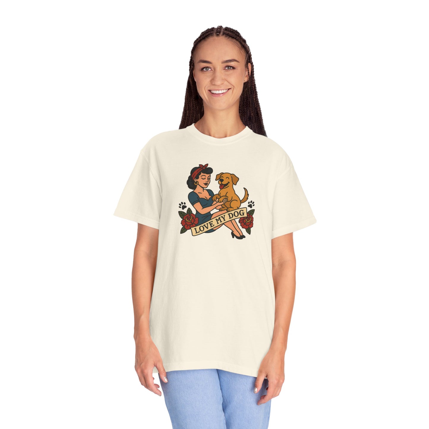 Love My Dog - T-Shirt, Perfect for Pet Owners, Gifts for Dog Lovers, Casual Wear, Love My Dog Shirt, Animal Lover Tee