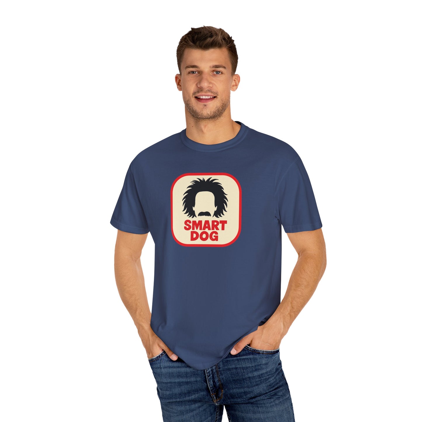 Dog Lover Graphic T-shirt - Smart Dog, Albert Einstein Design