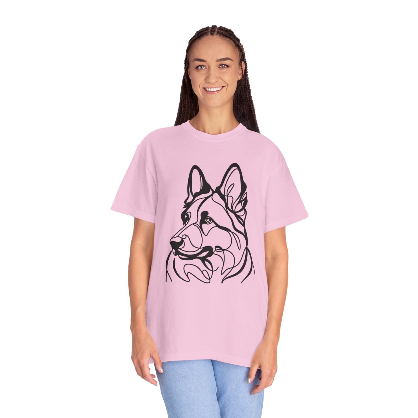 Unisex T-shirt German Shepard Line Art