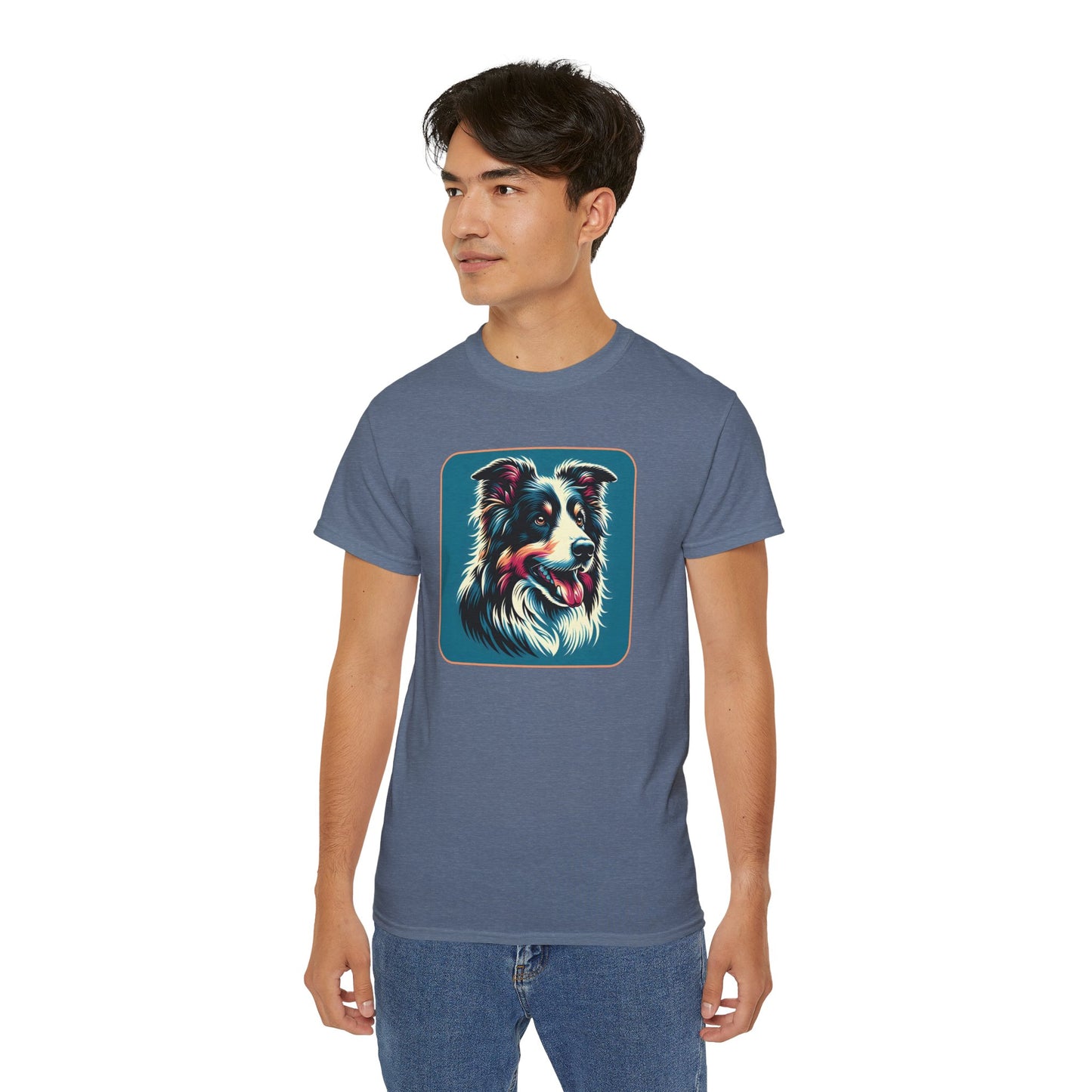 ⚡ Brain & Beauty – Colorful Border Collie Tee - Perfect for Pet Lovers