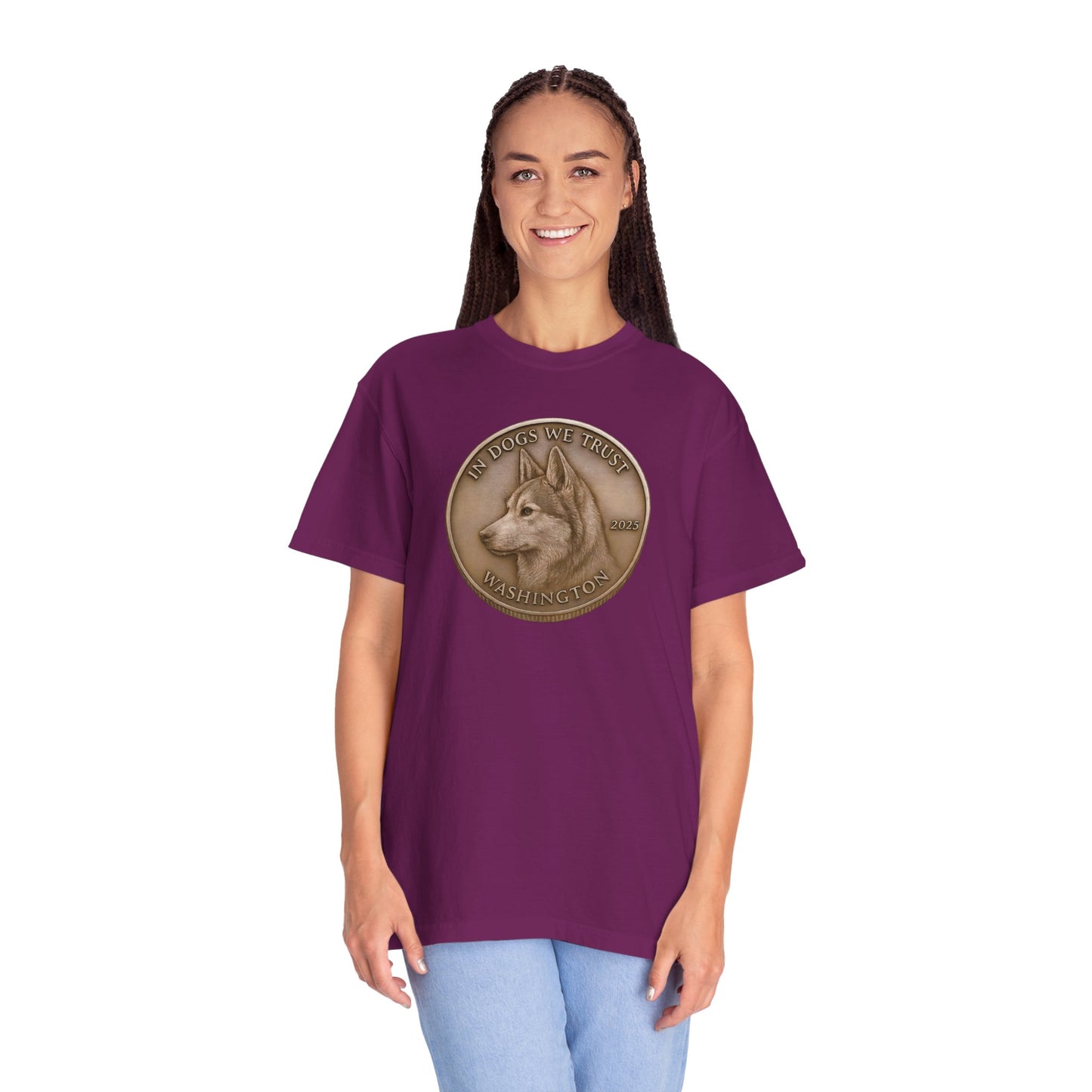 Washington State Coin T-Shirt Collection - Proud Dog Breed Illustrations