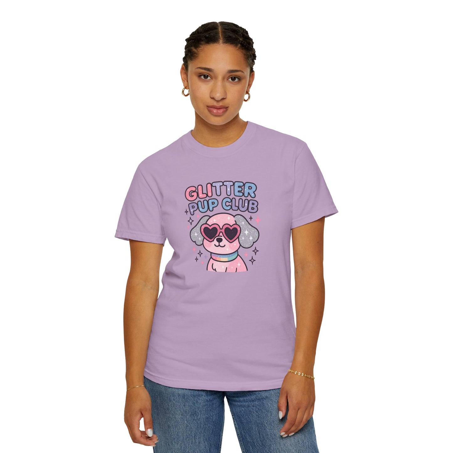 Glitter Pup Club Unisex T-Shirt, Cute Dog Tee, Pet Lovers Gift, Fun Casual Wear, Animal Lover Shirt, Summer Essentials