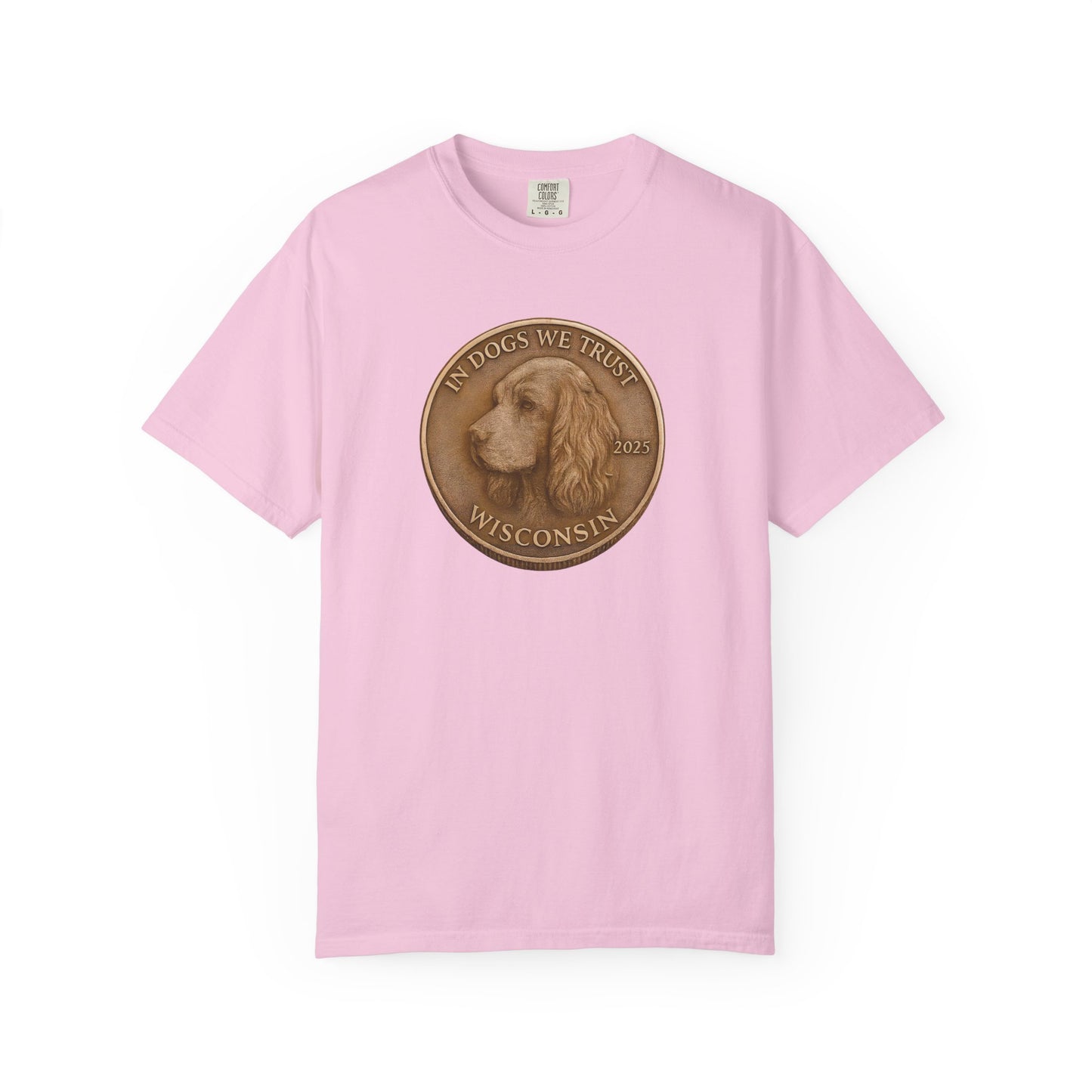 Wisconsin State Coin T-Shirt Collection - Proud Dog Breed Illustrations