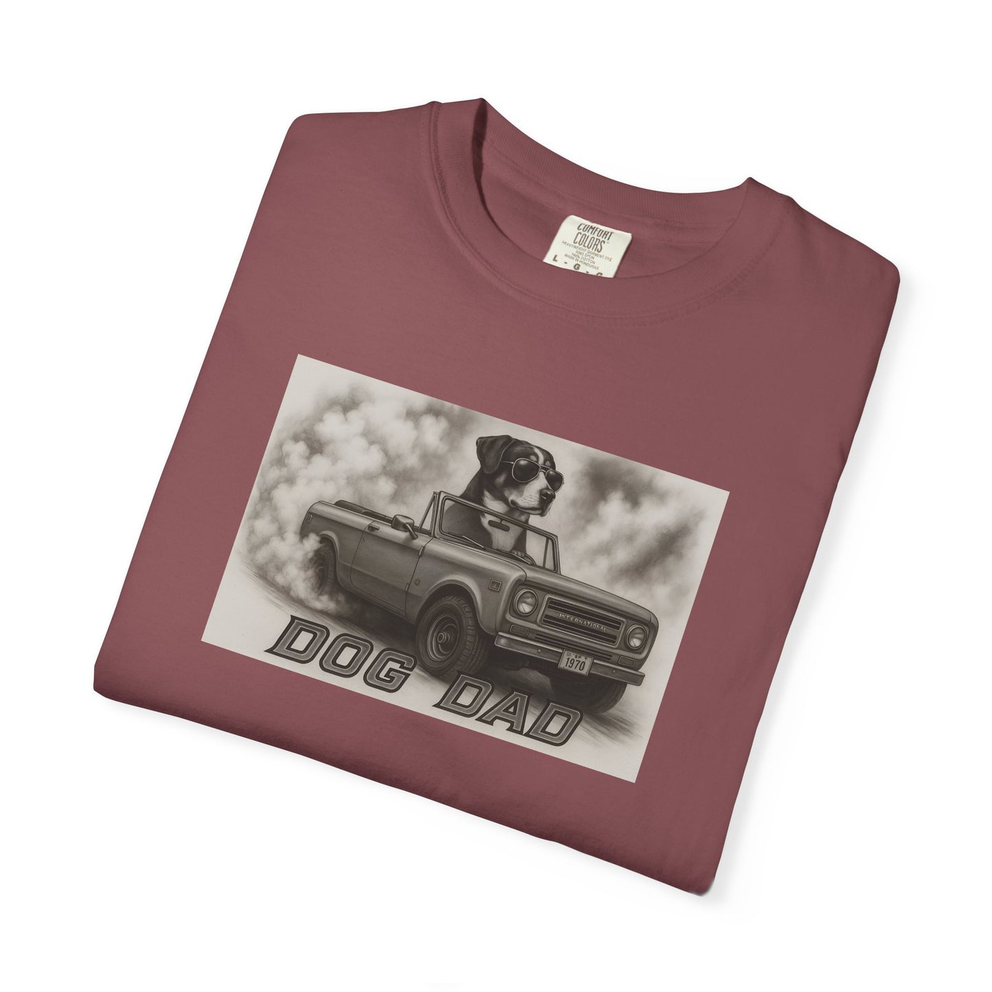 Dog Dad - Swiss Mountain Dog - Cool Dogs in Cool Cars T-Shirt Collection | Funny Dog Lover Apparel for Men