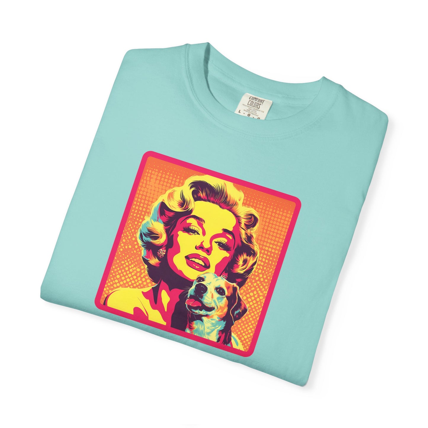 Vintage Dog Mom T-shirt - Unisex Garment-Dyed Tee for Dog Lovers