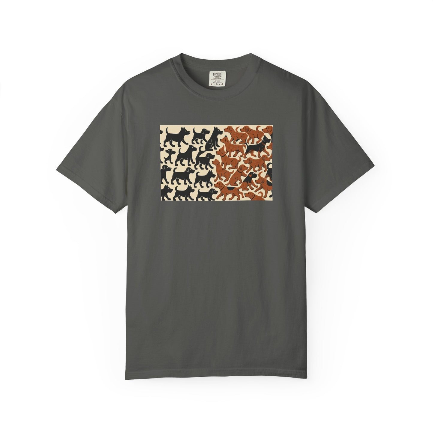 Vintage Dog Print Unisex T-Shirt - Casual Wear for Animal Lovers
