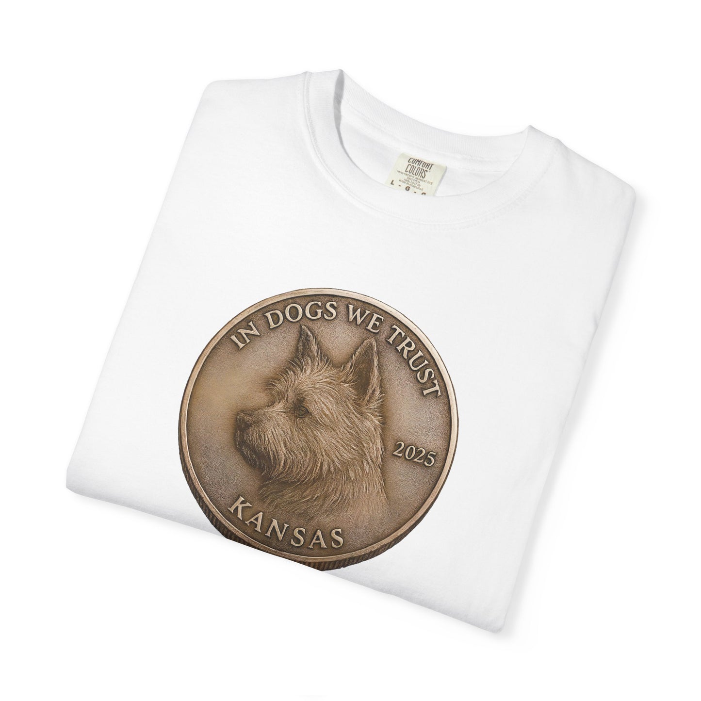 Kansas State Coin T-Shirt Collection - Proud Dog Breed Illustrations