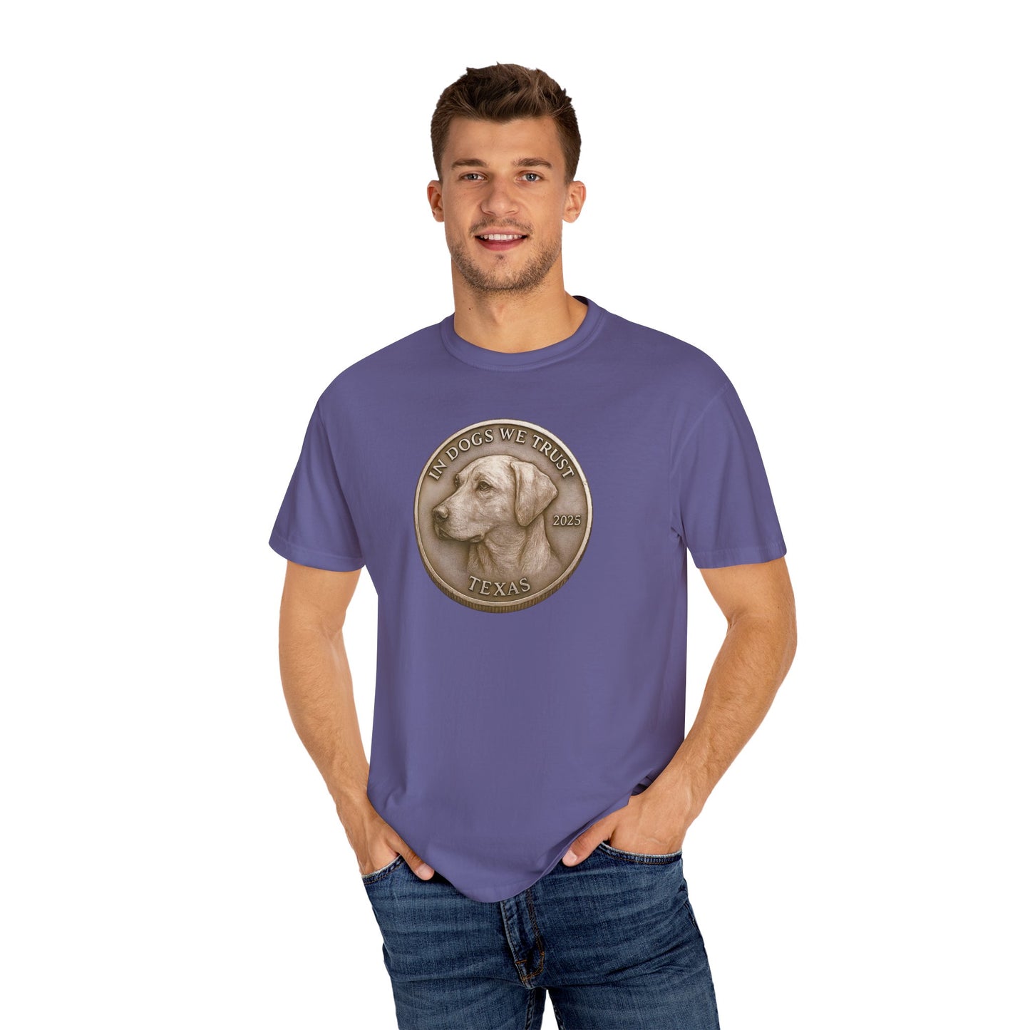 Texas State Coin T-Shirt Collection - Proud Dog Breed Illustrations