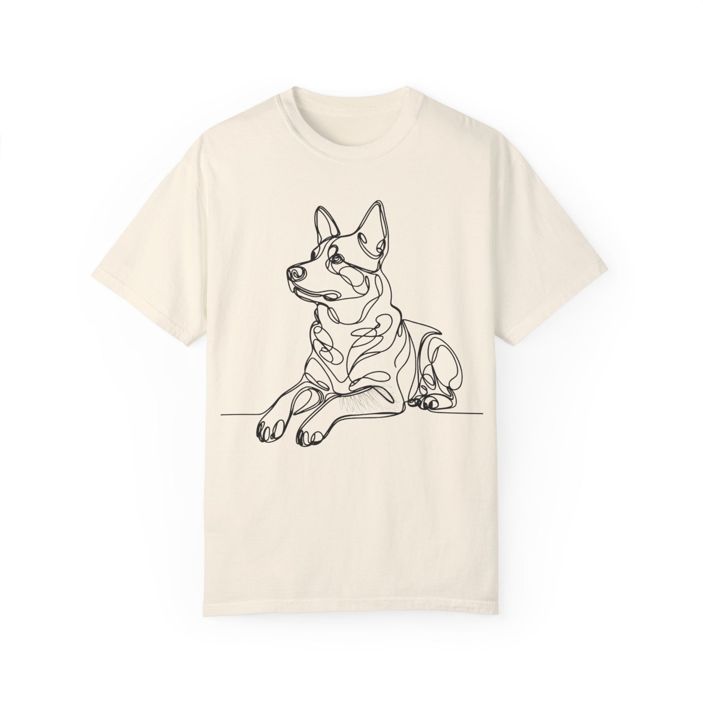 🖤 True Grit – Blue Heeler Line Art Tee - Perfect Gift for Dog Lovers