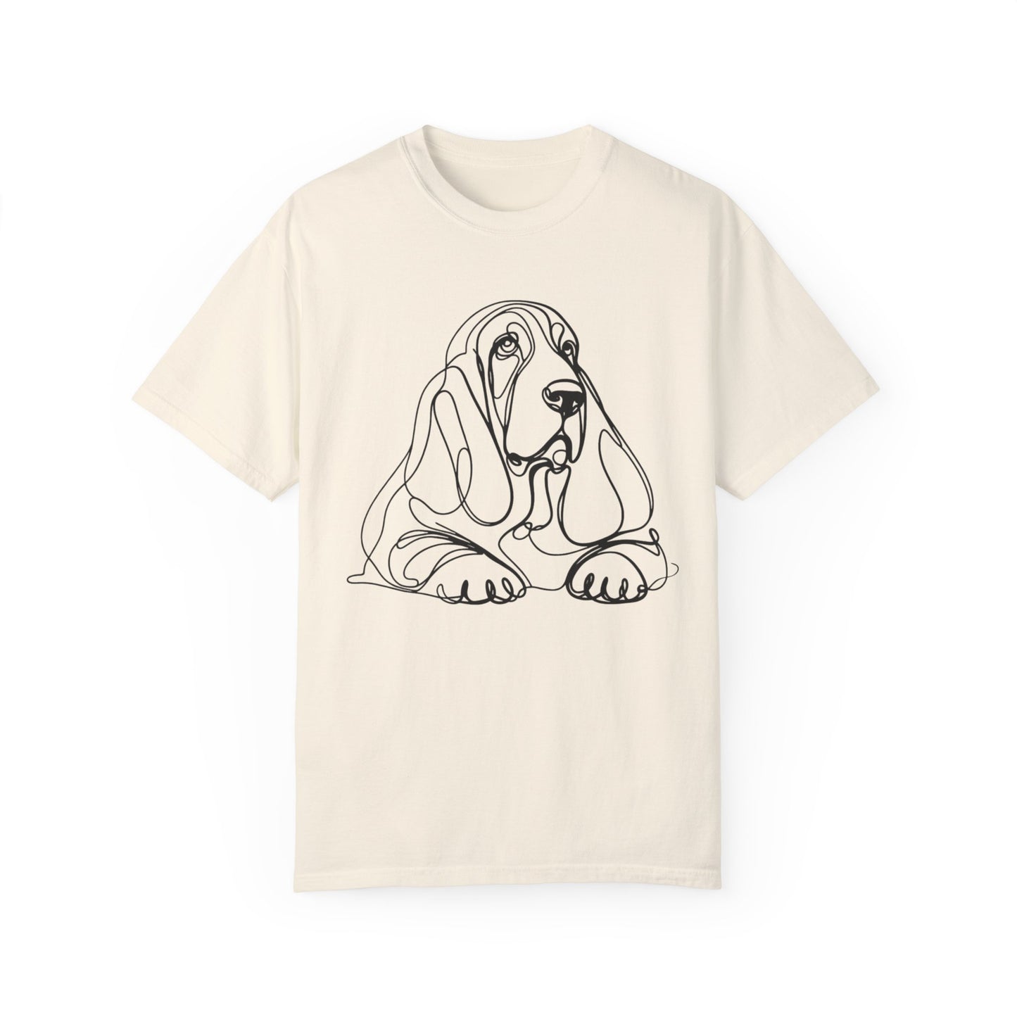 π Low & Loyal β Basset Hound Line Art Tee β Perfect for Dog Lovers