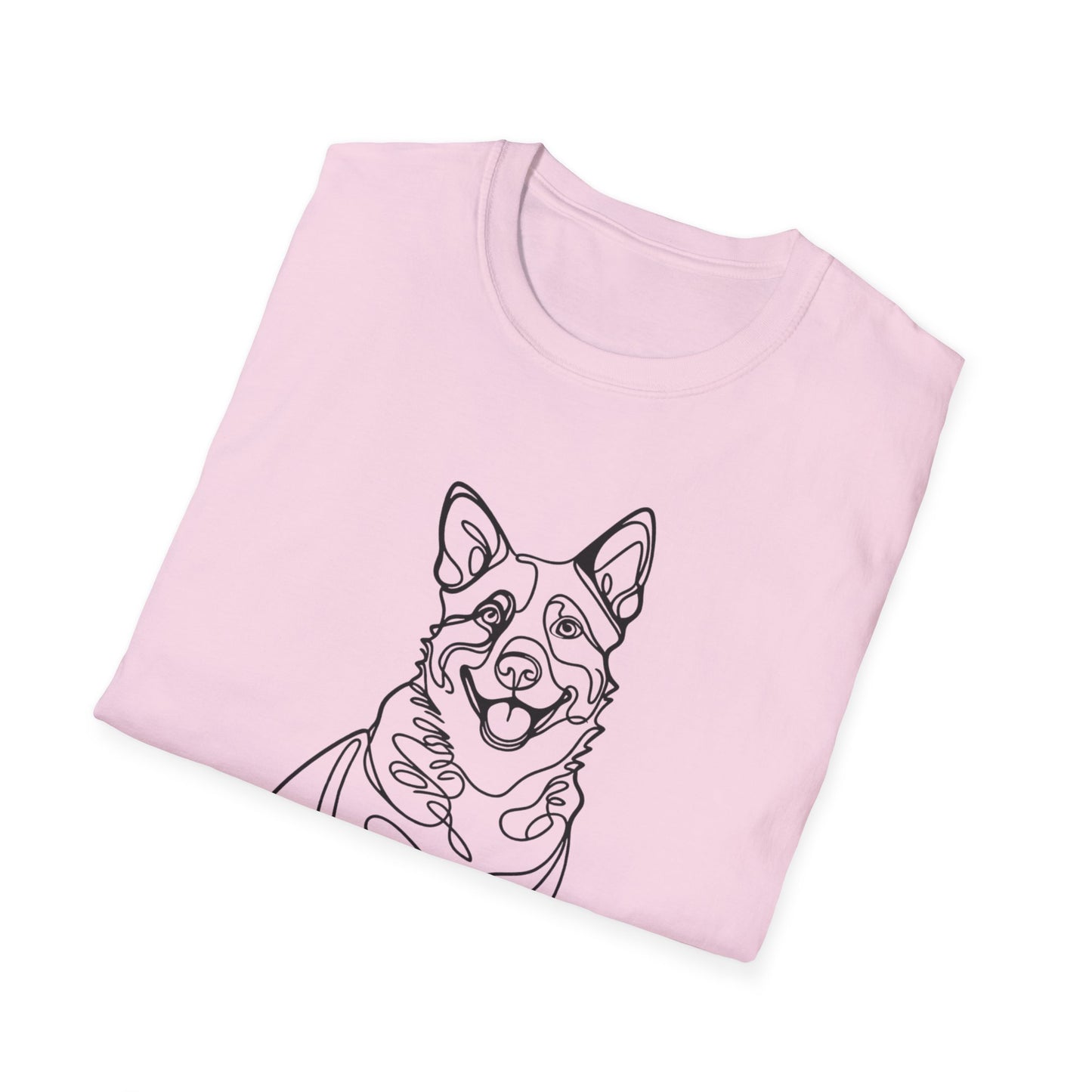 🖤 True Grit – Blue Heeler Line Art Tee