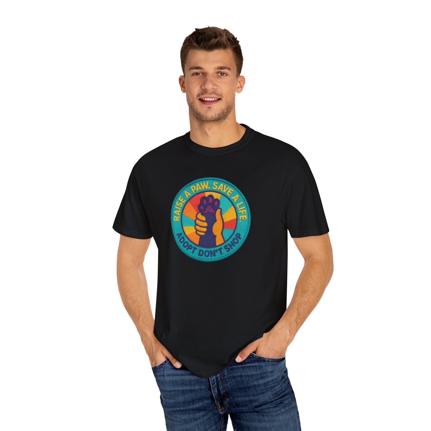 Adopt Don't Shop T-Shirt, Animal Lover Gift, Rescue Animal Tee, Pet Adoption Shirt, Comfortable Casual Wear