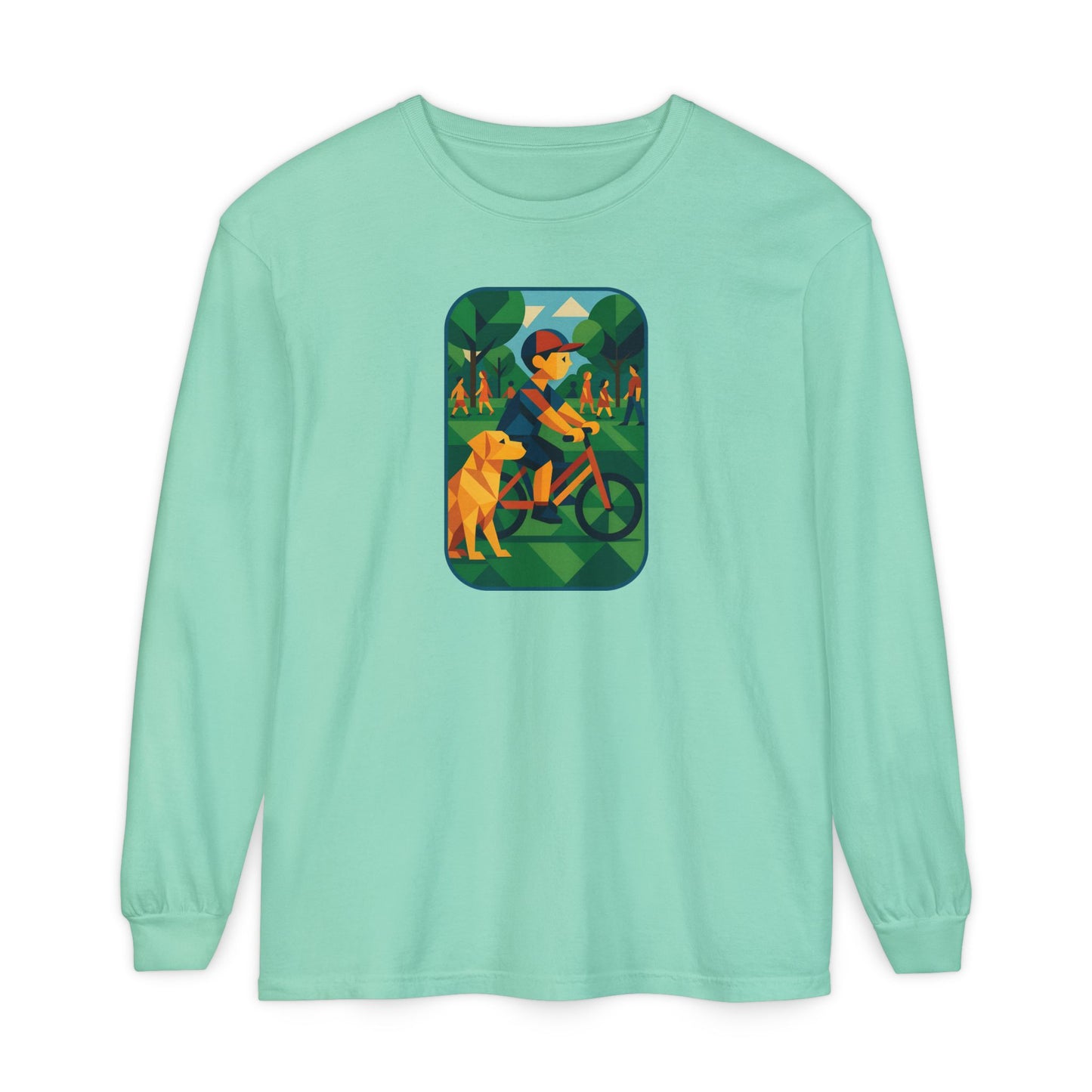 Park Walk Adventure T-Shirt, Eco-Friendly Tee, Dog Lover Apparel, Nature Print Shirt, Perfect for Outdoor Activities
