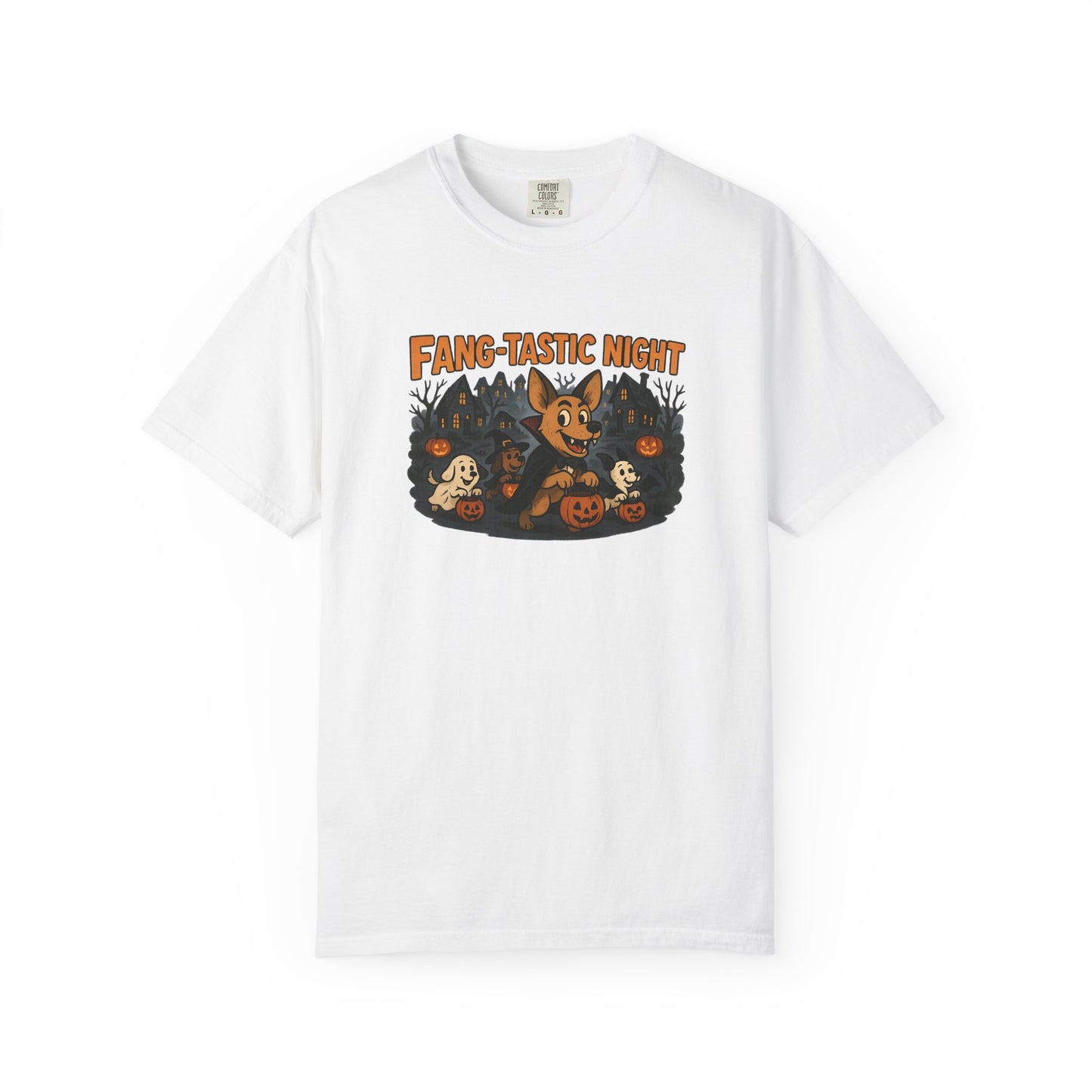 Fang-tastic Halloween T-Shirt, Unisex Fashion Tee, Spooky Vibe Shirt, Holiday Gift, Cozy Casual Wear, Costume Party Outfit