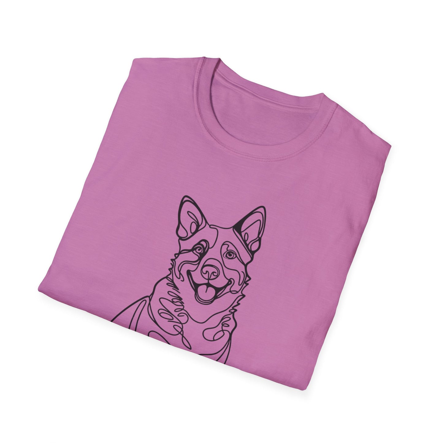 🖤 True Grit – Blue Heeler Line Art Tee