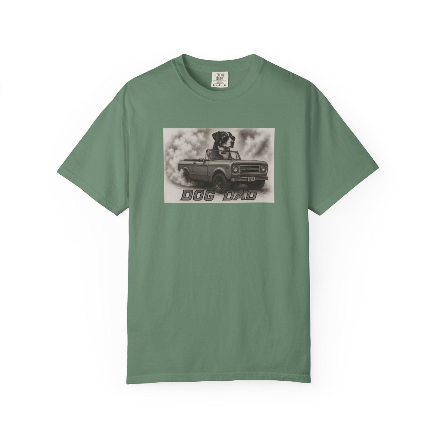 Dog Dad - Swiss Mountain Dog - Cool Dogs in Cool Cars T-Shirt Collection | Funny Dog Lover Apparel for Men