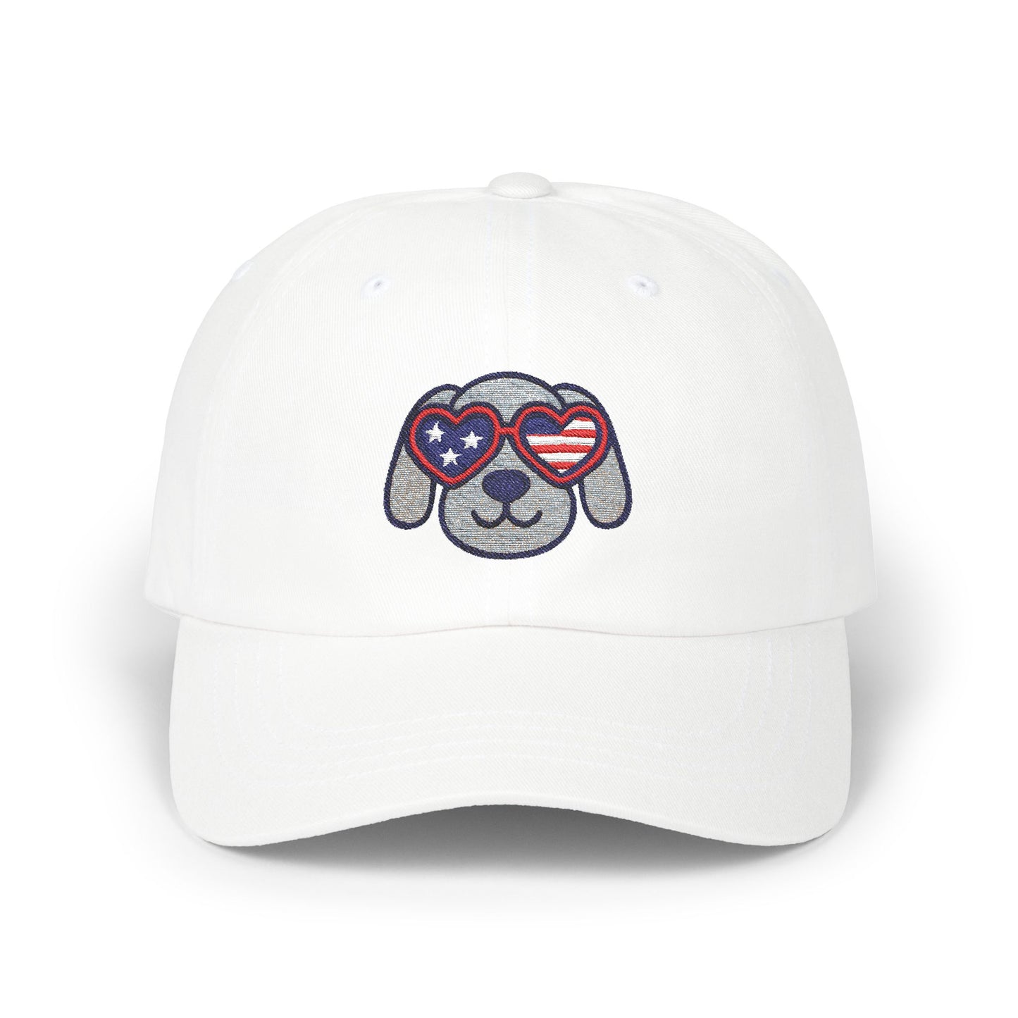 Patriotic Dog Dad Cap – Adjustable Baseball Hat for Animal Lovers, Summer Festivals, Father's Day, Fourth of July, Casual Wear
