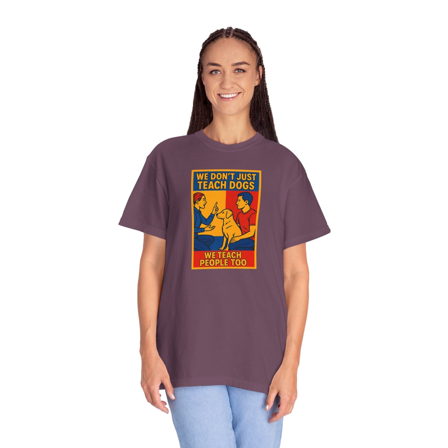 Teach Love Unisex T-shirt | Dog Training Humor Tee, Pet Lover Gift, Casual Wear, Funny Animal Shirt, Teacher Appreciation