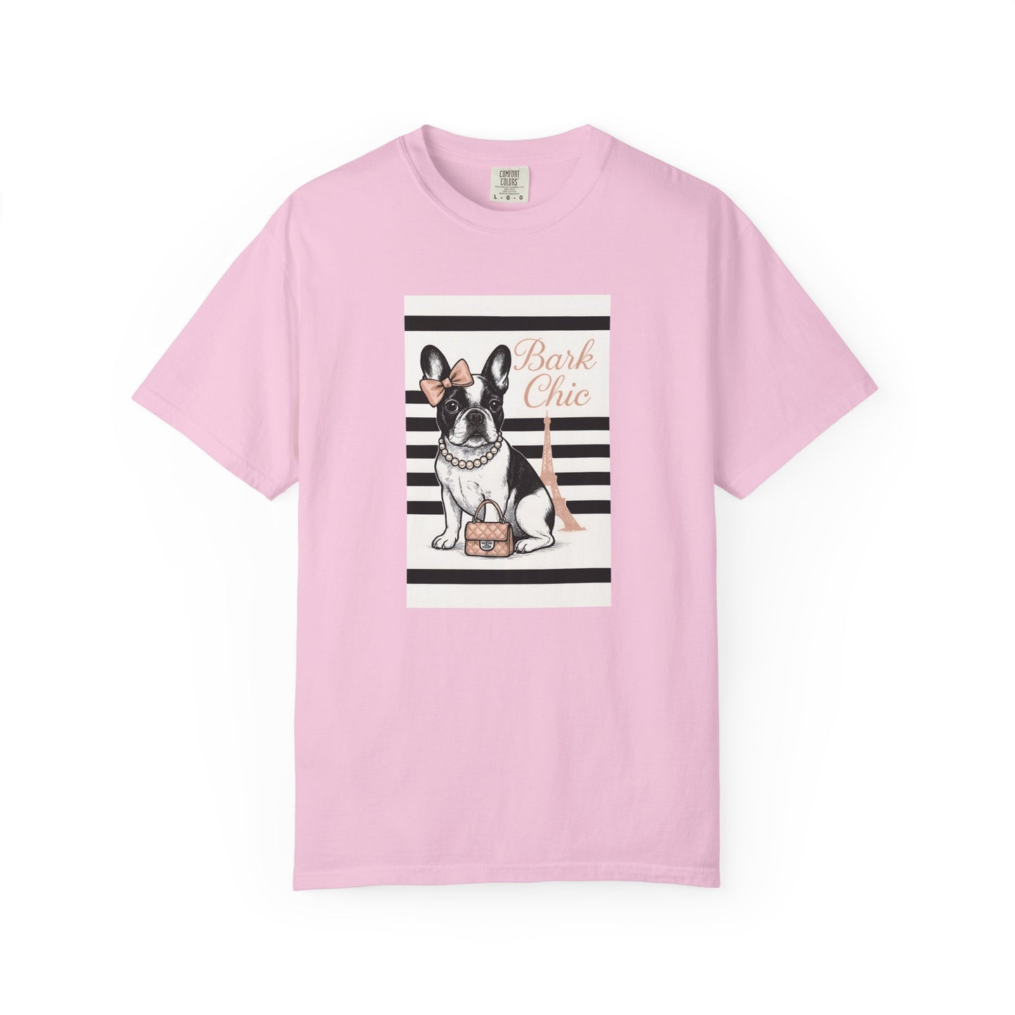 Chic Dog Lover T-shirt, Bark Chic Tee, Unisex Graphic Shirt, Pet Lover Gift, Comfortable Everyday Wear, Cute Animal Apparel