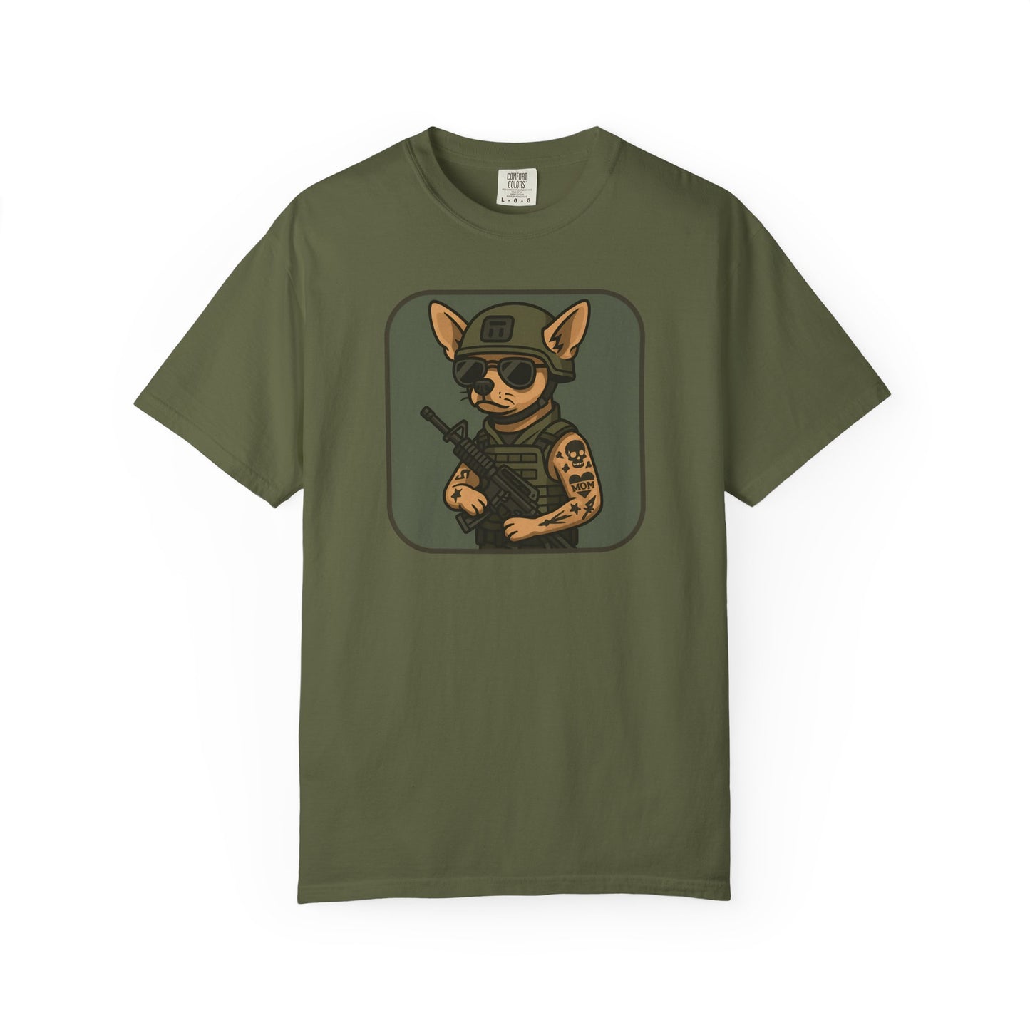 Funny Special Forces Chihuahua Unisex Garment-Dyed T-Shirt