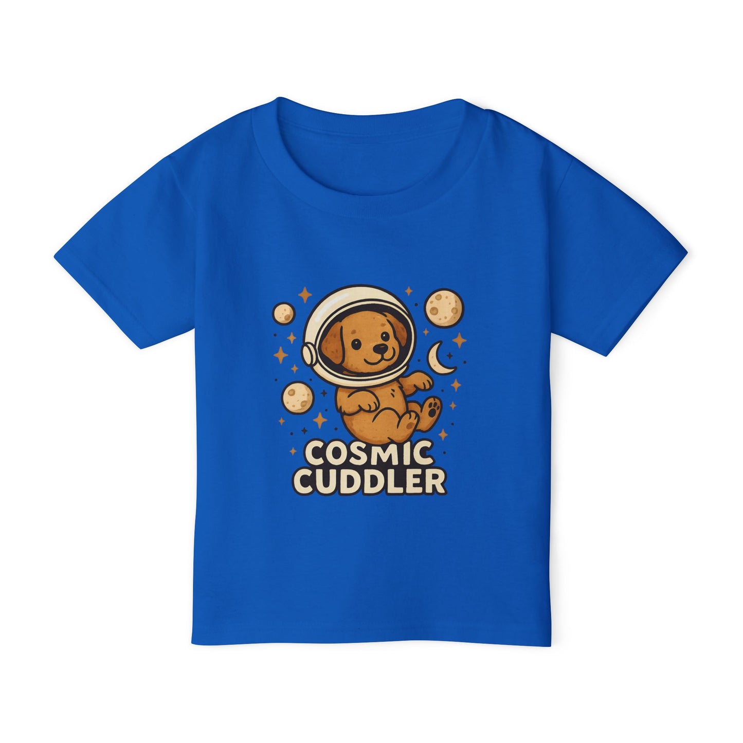 Cosmic Cuddler Toddler T-shirt | Cute Baby Tee, Toddler Space Shirt, Dog Lover Gift, Kids Astronaut Tee, Birthday Outfit