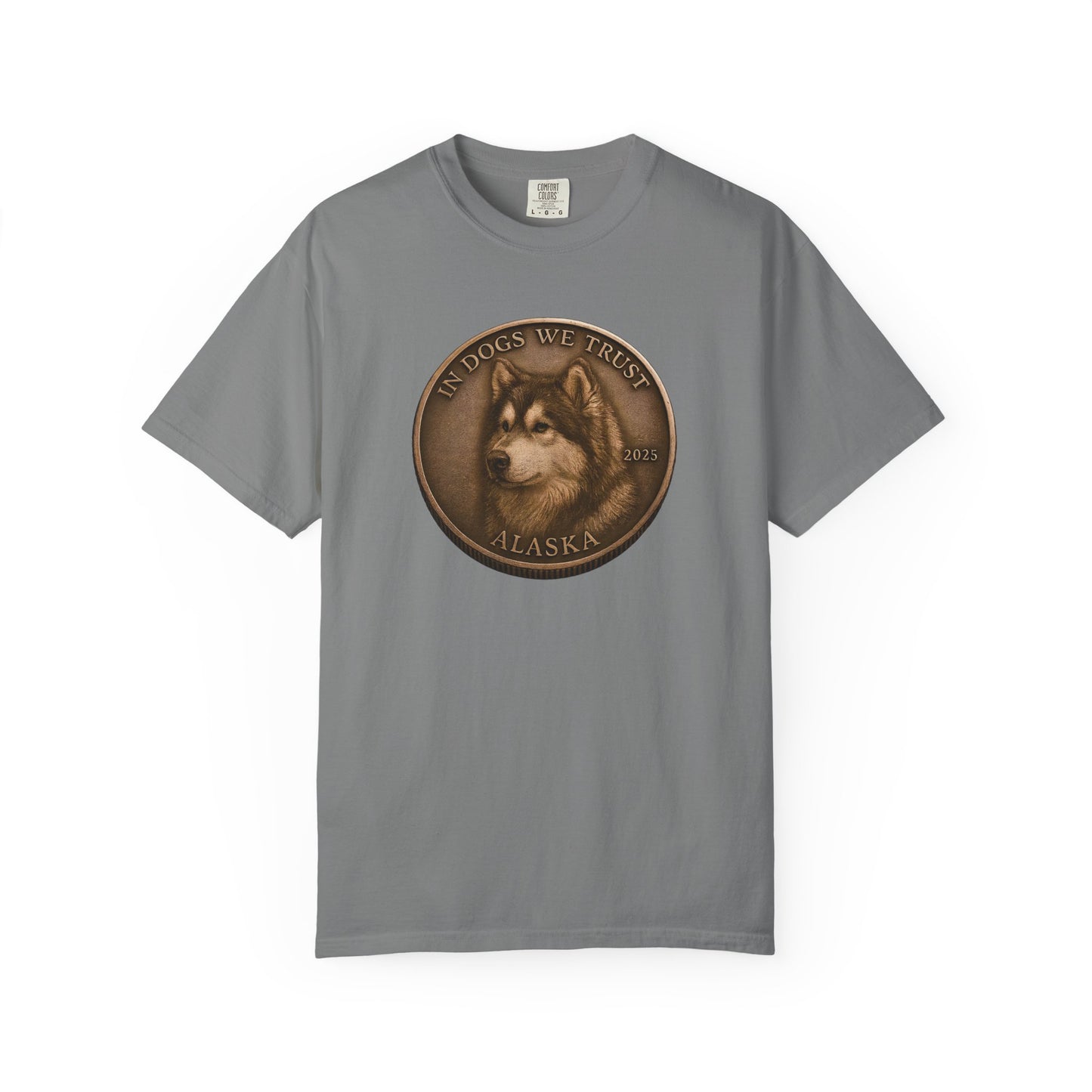 Alaska State Coin T-Shirt Collection - Proud Dog Breed Illustrations