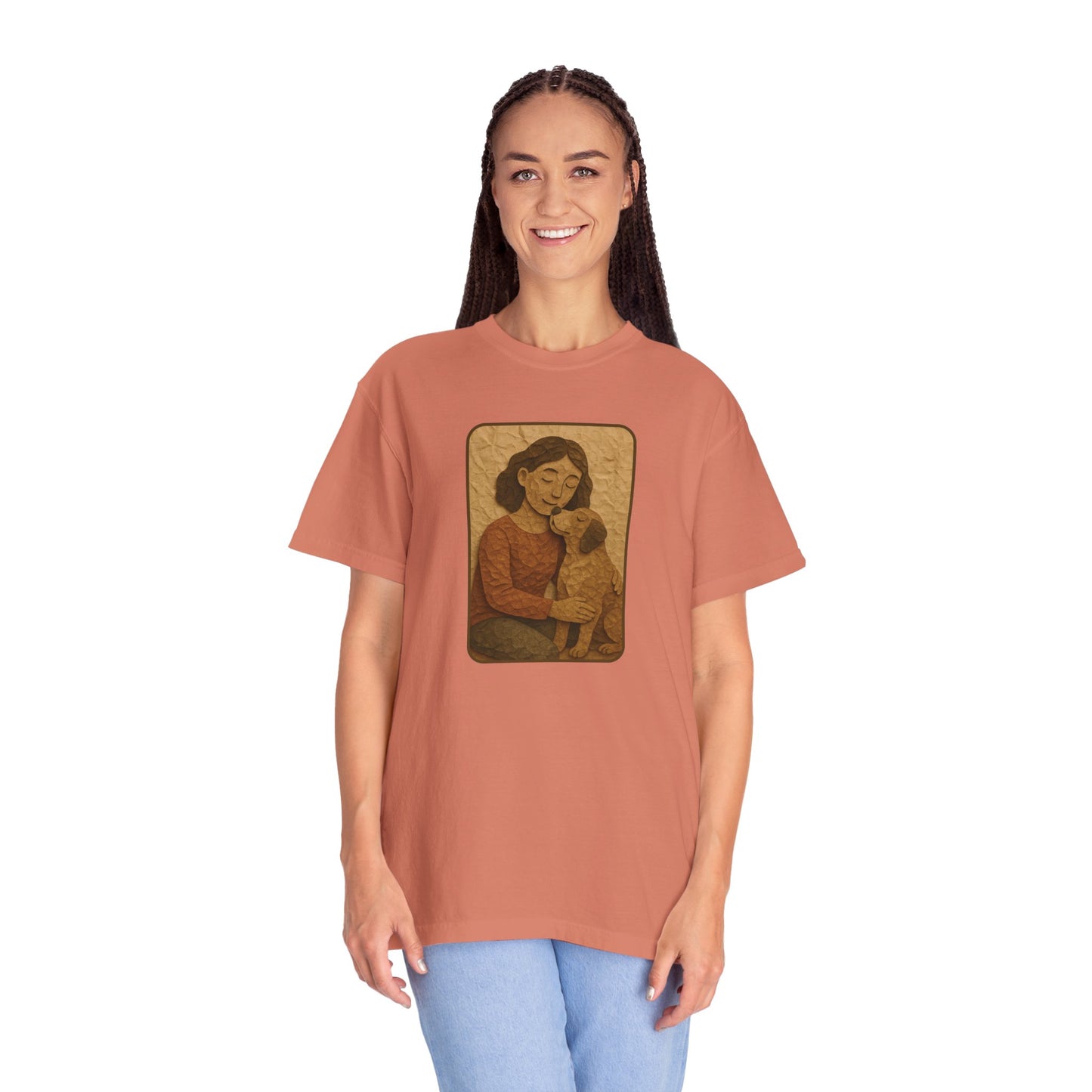 Dog Mom T-shirt - Unisex Garment-Dyed Tee for Pet Lovers