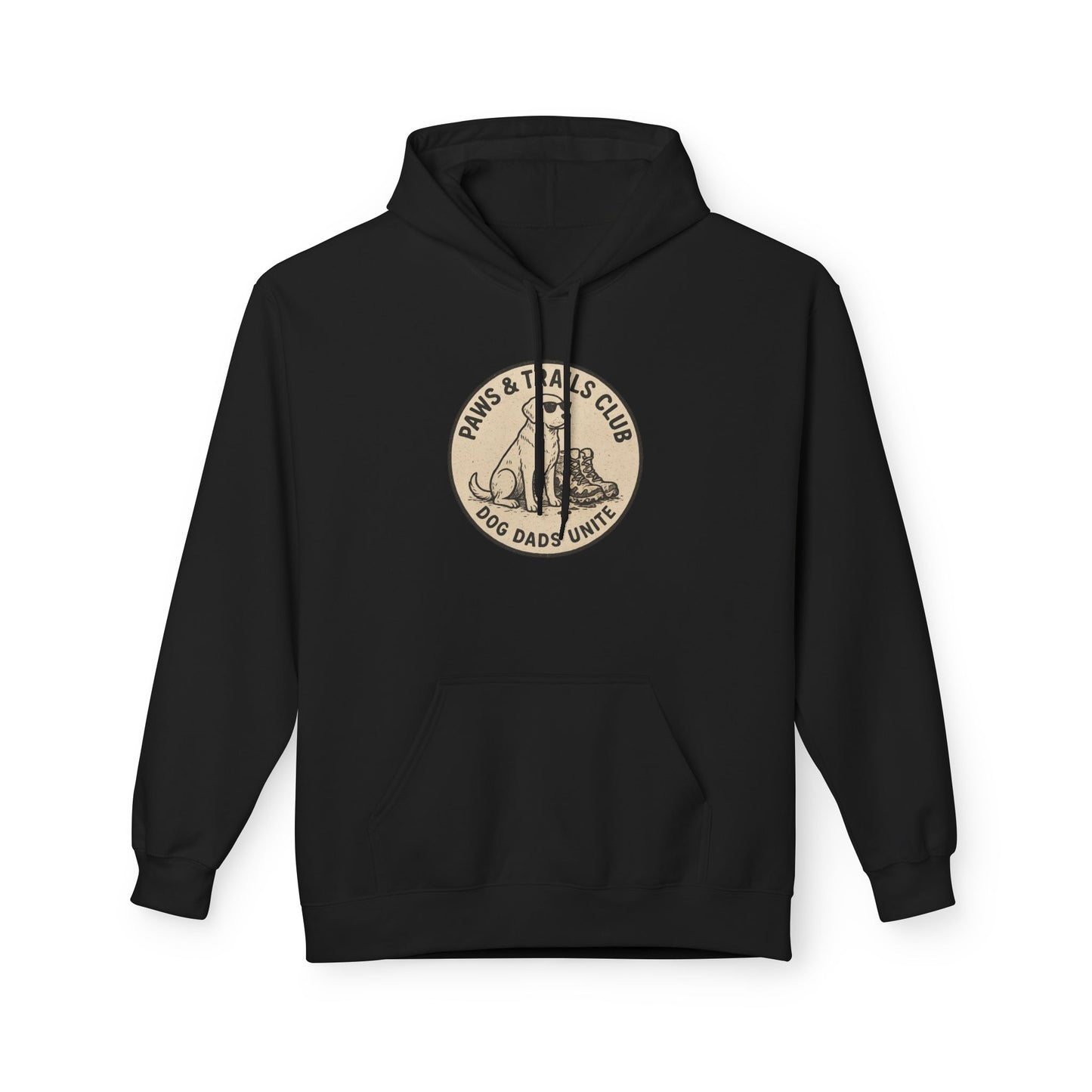 Dog Dad Fleece Hoodie, Unisex Softstyle Hooded Sweatshirt, Perfect Gift for Dog Lovers, Comfortable and Stylish