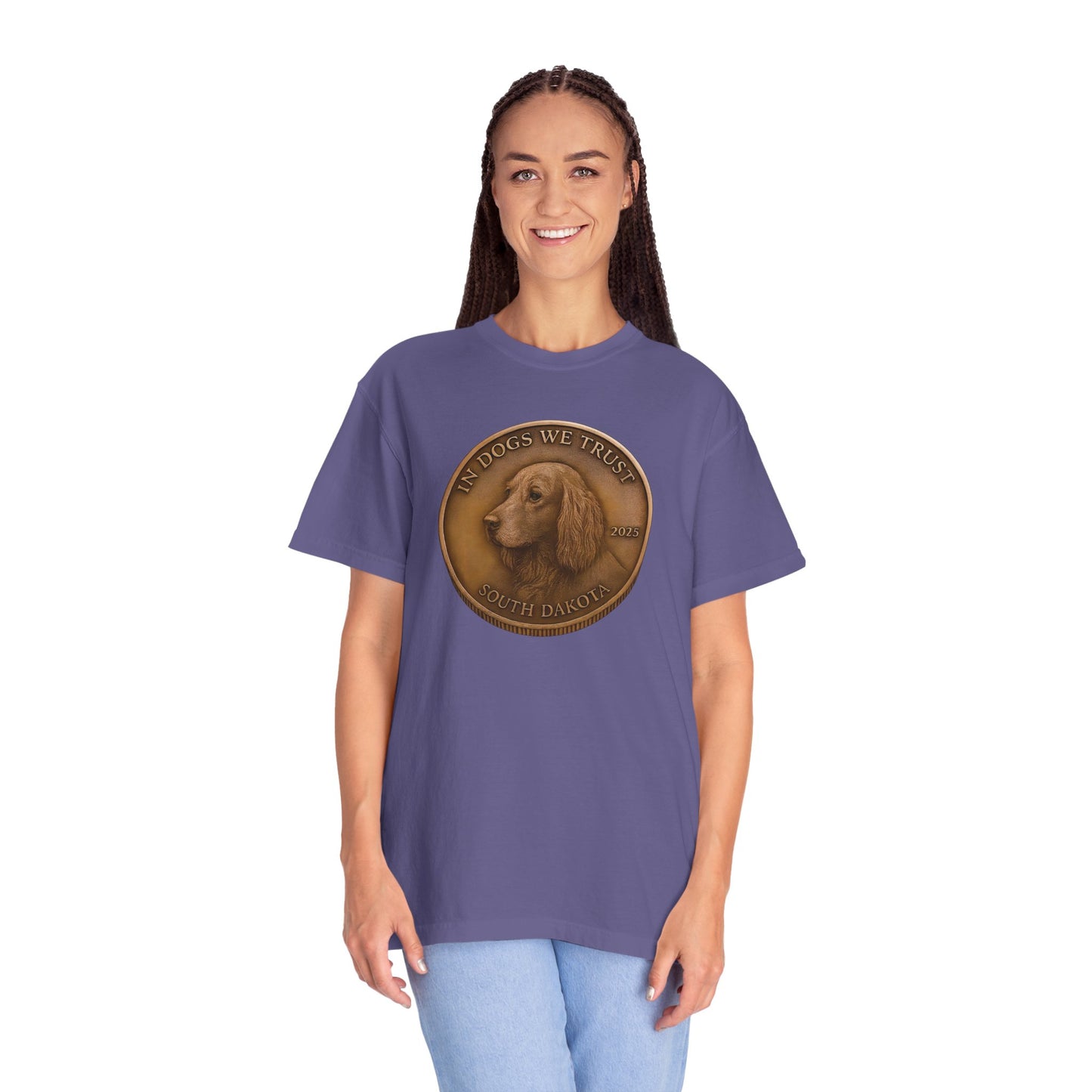 South Dakota State Coin T-Shirt Collection - Proud Dog Breed Illustrations