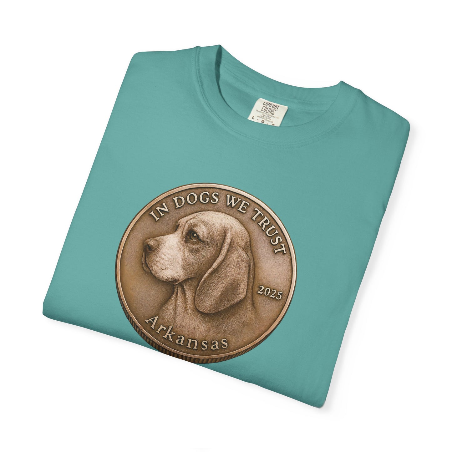 Arkansas State Coin T-Shirt Collection - Proud Dog Breed Illustrations