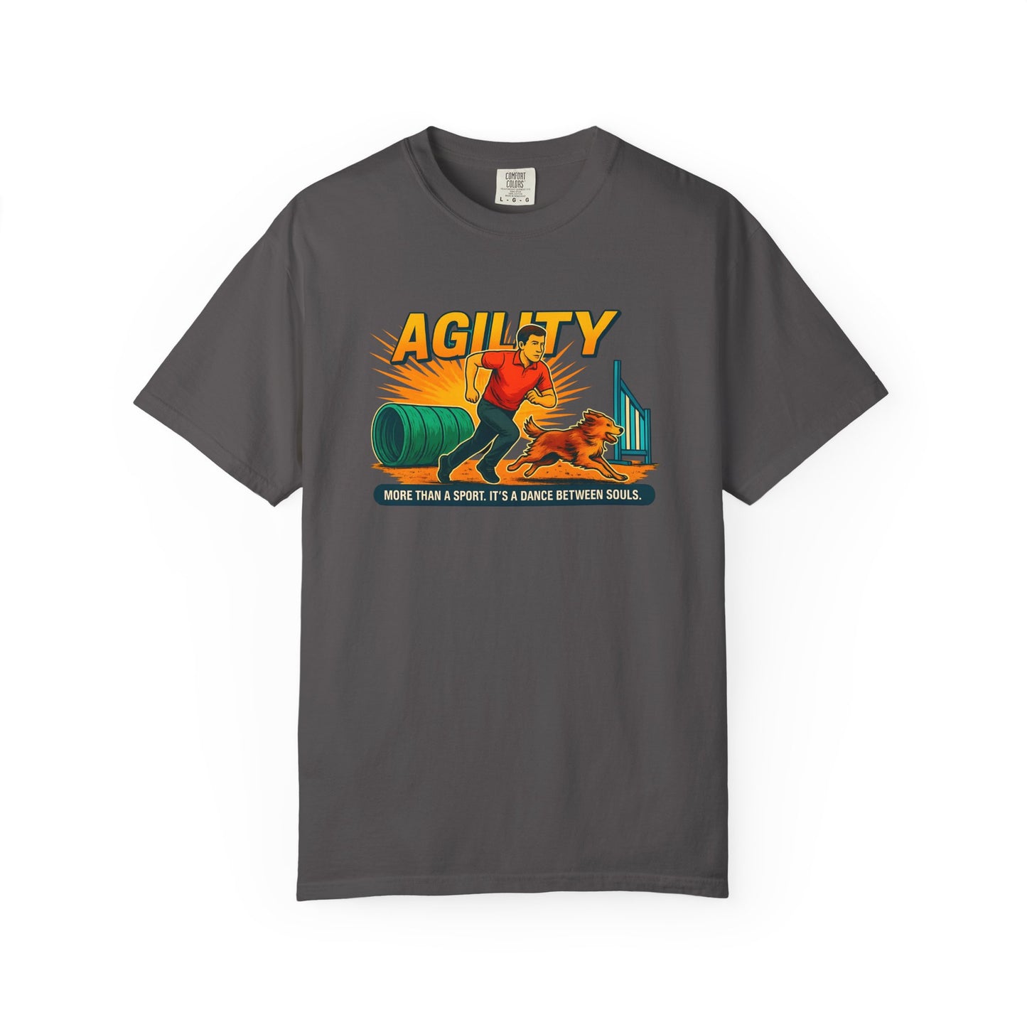 Agility Unisex Garment-Dyed T-Shirt - More Than a Sport, It's a Dance Between Souls