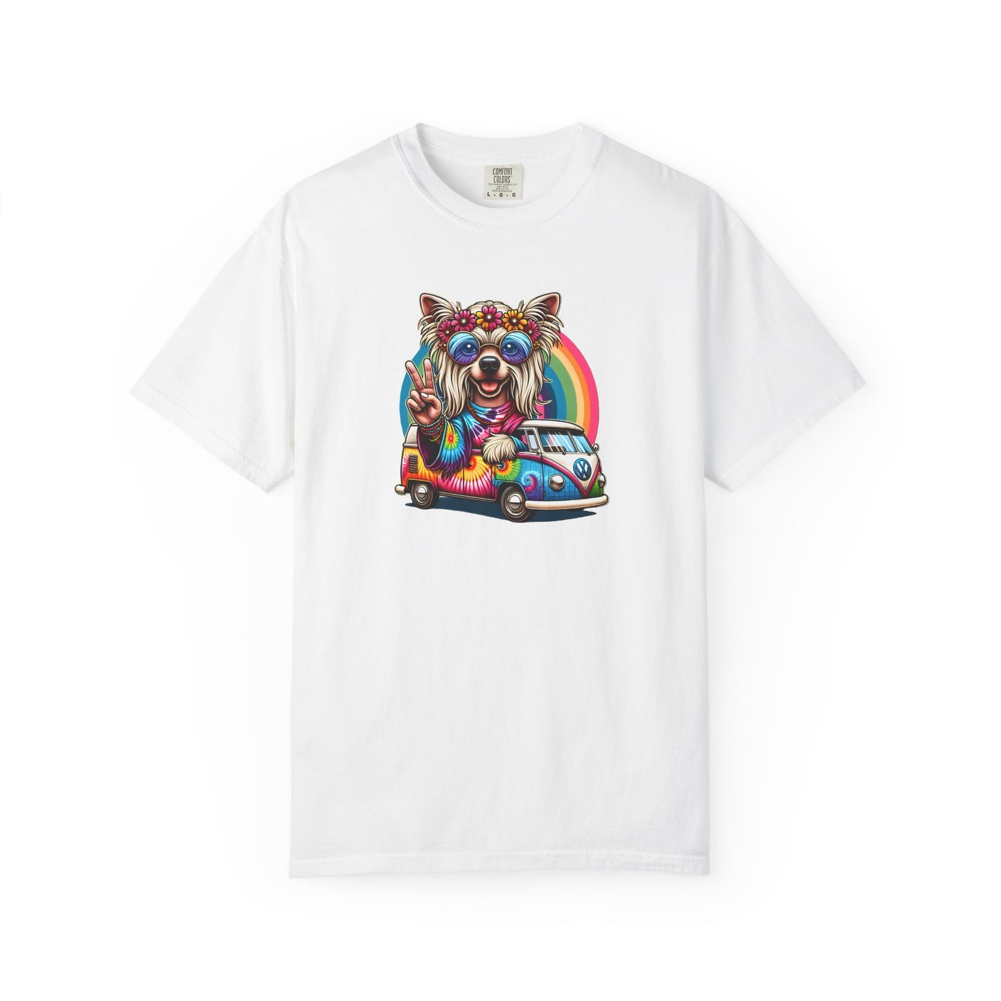 Hippie Chinese Crested Tie-Dye T-shirt