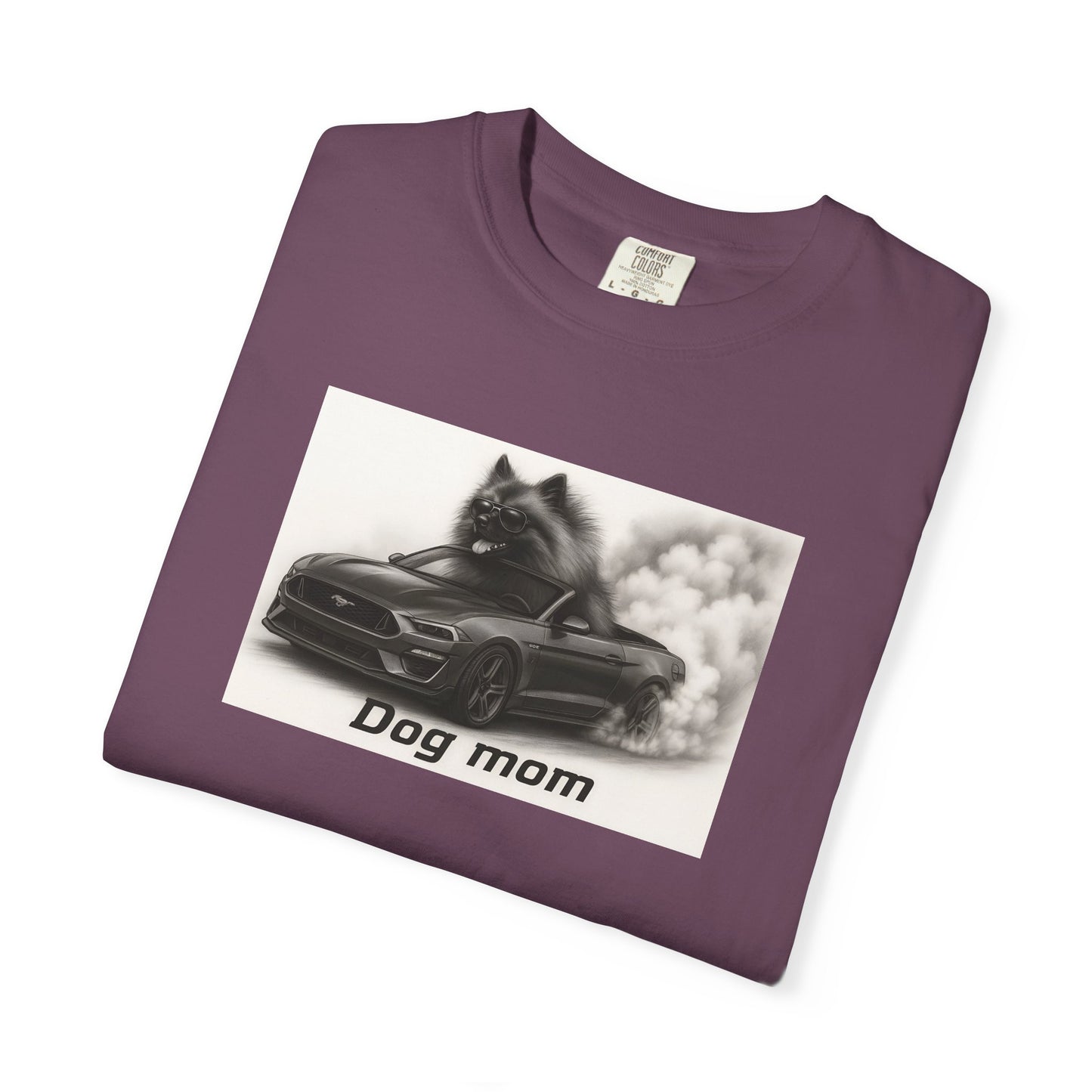 Dog Mom - Keeshond - “Cool Dogs in Cool Cars” T-Shirt Collection! 🐶🚗