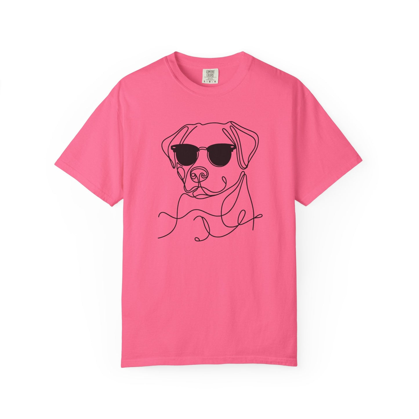 Cool Dog Line Art T-Shirt, Pet Lover Gift, Unisex Tee, Animal Lover Shirt, Casual Wear, Dog Mom Gift, Birthday Present, Dog Themed Apparel