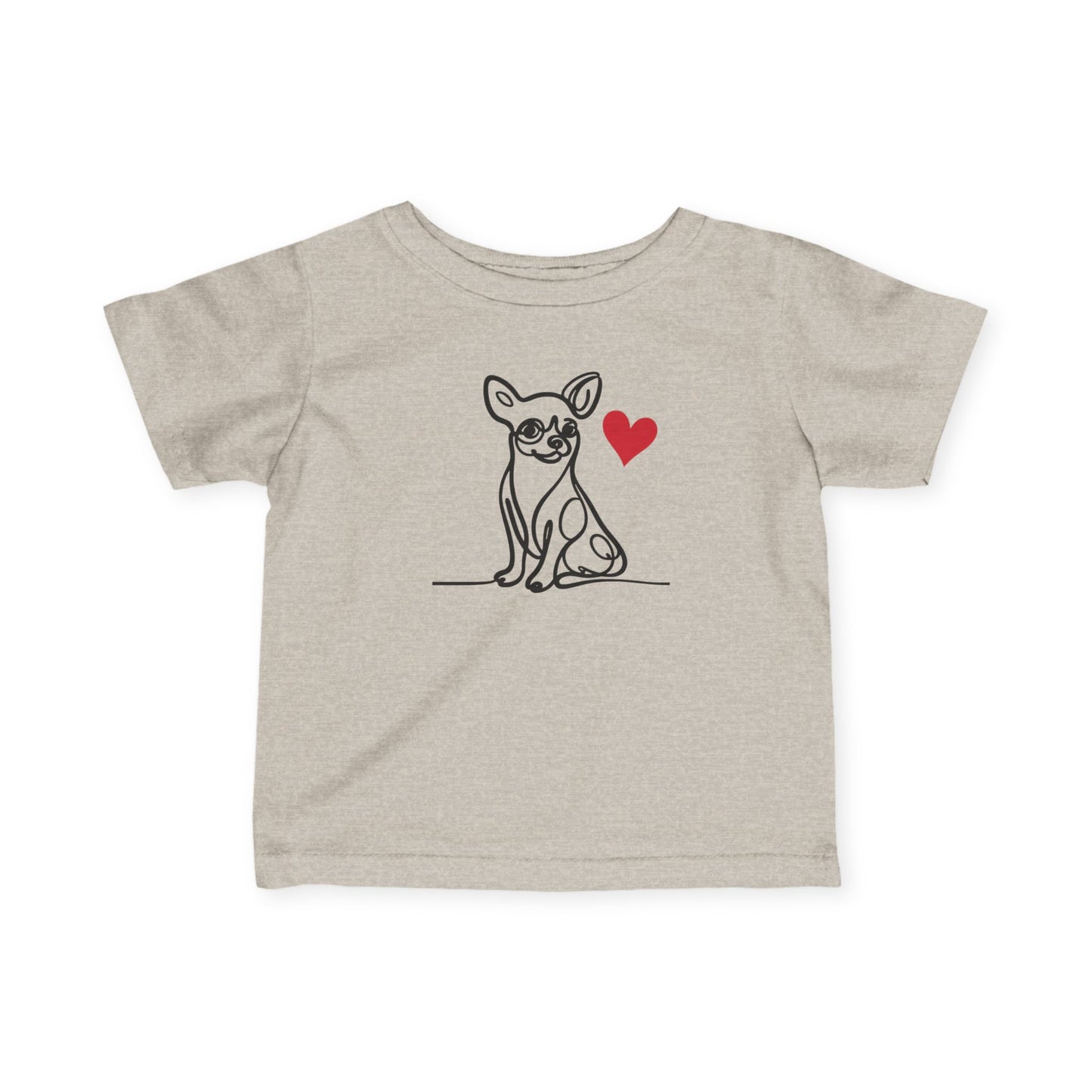 Chihuahua Love Infant Tee - Adorable Short Sleeve Shirt for Baby