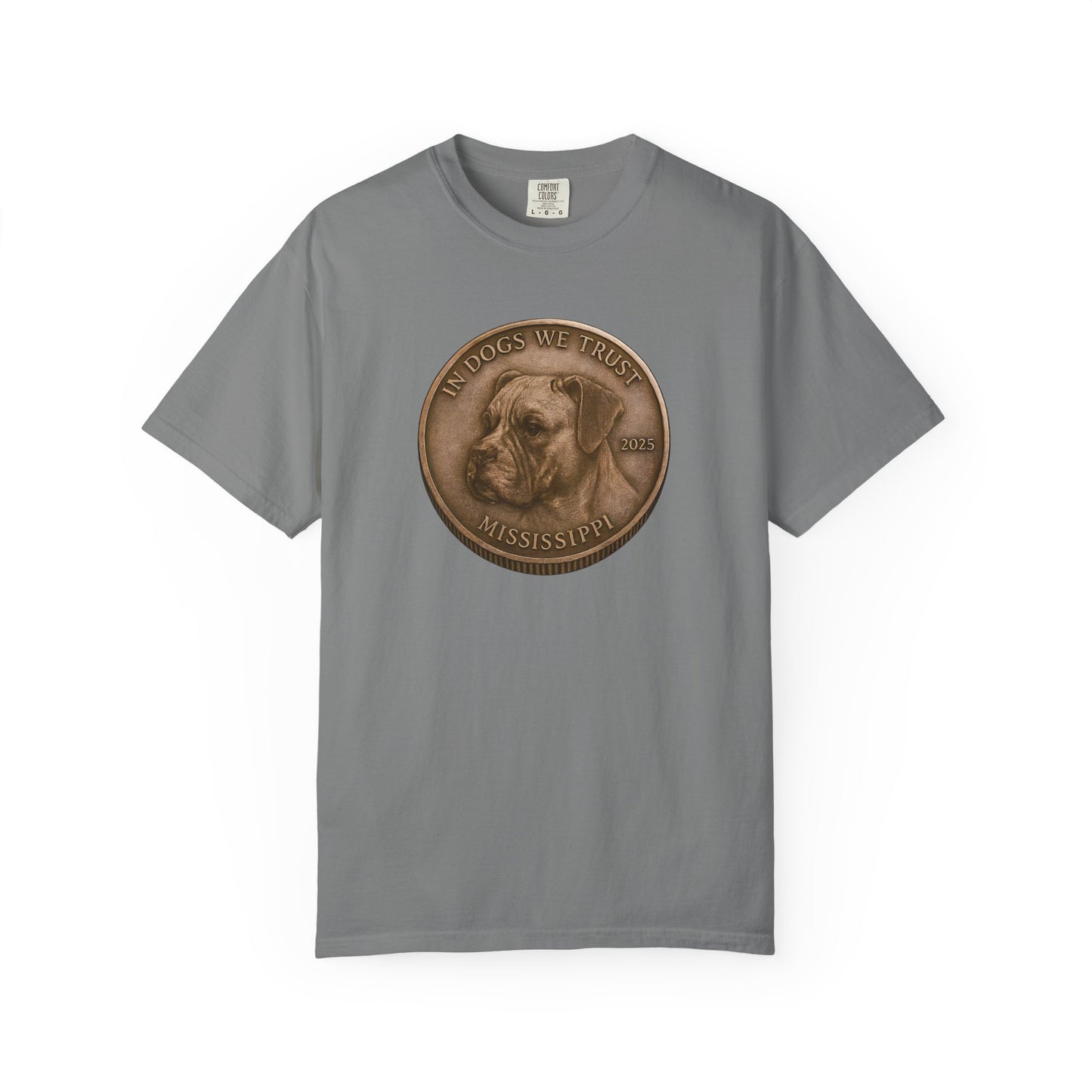 Mississippi DC State Coin T-Shirt Collection - Proud Dog Breed Illustrations