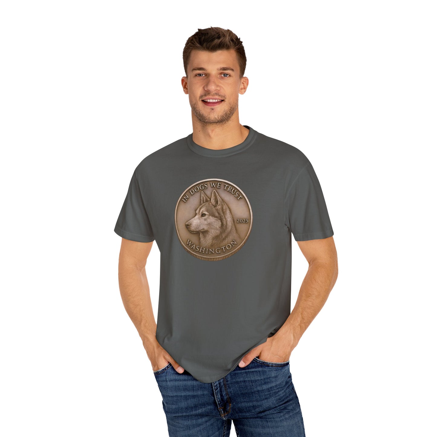 Washington State Coin T-Shirt Collection - Proud Dog Breed Illustrations