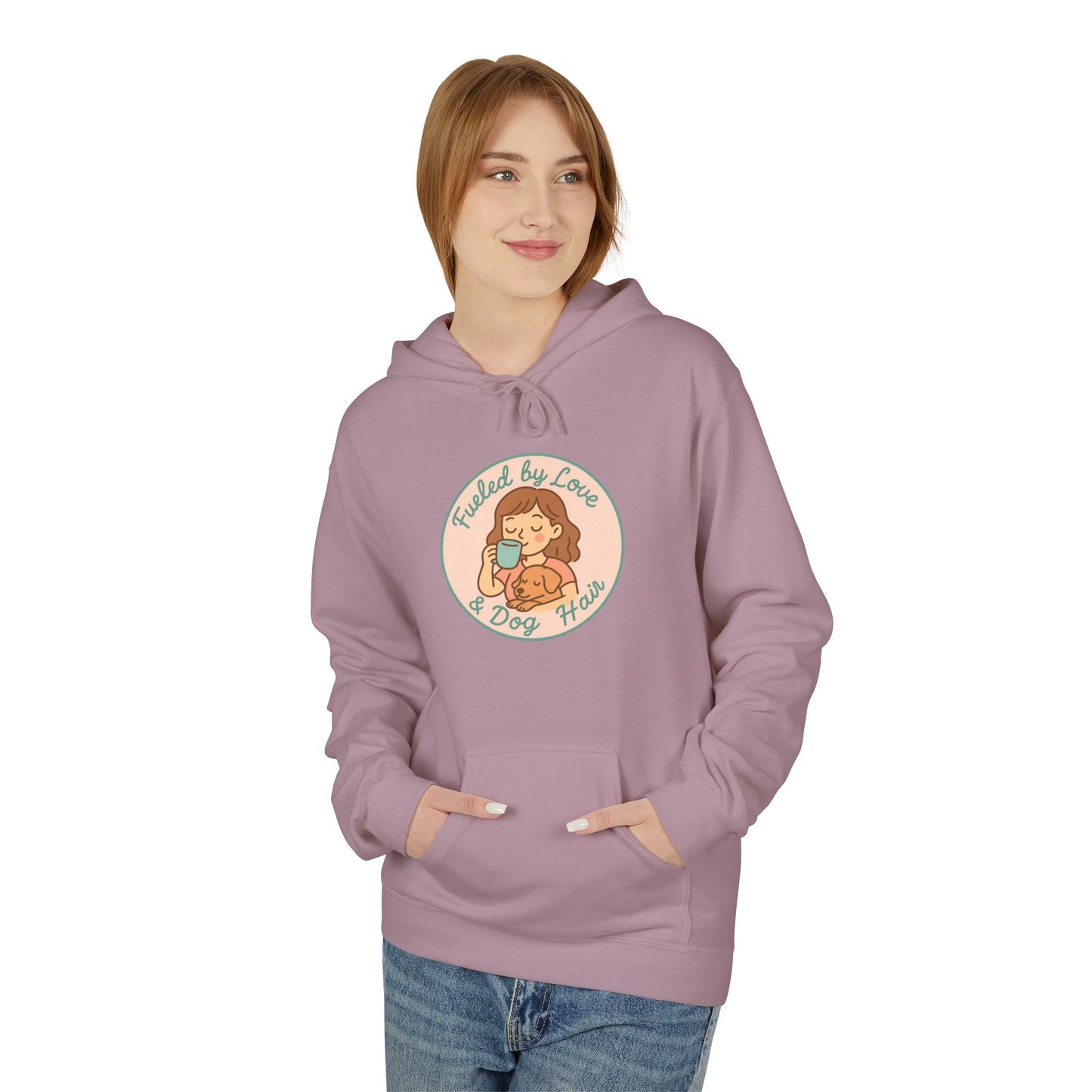 Hoodie for Dog Moms - Unisex Midweight Softstyle Fleece Hoodie