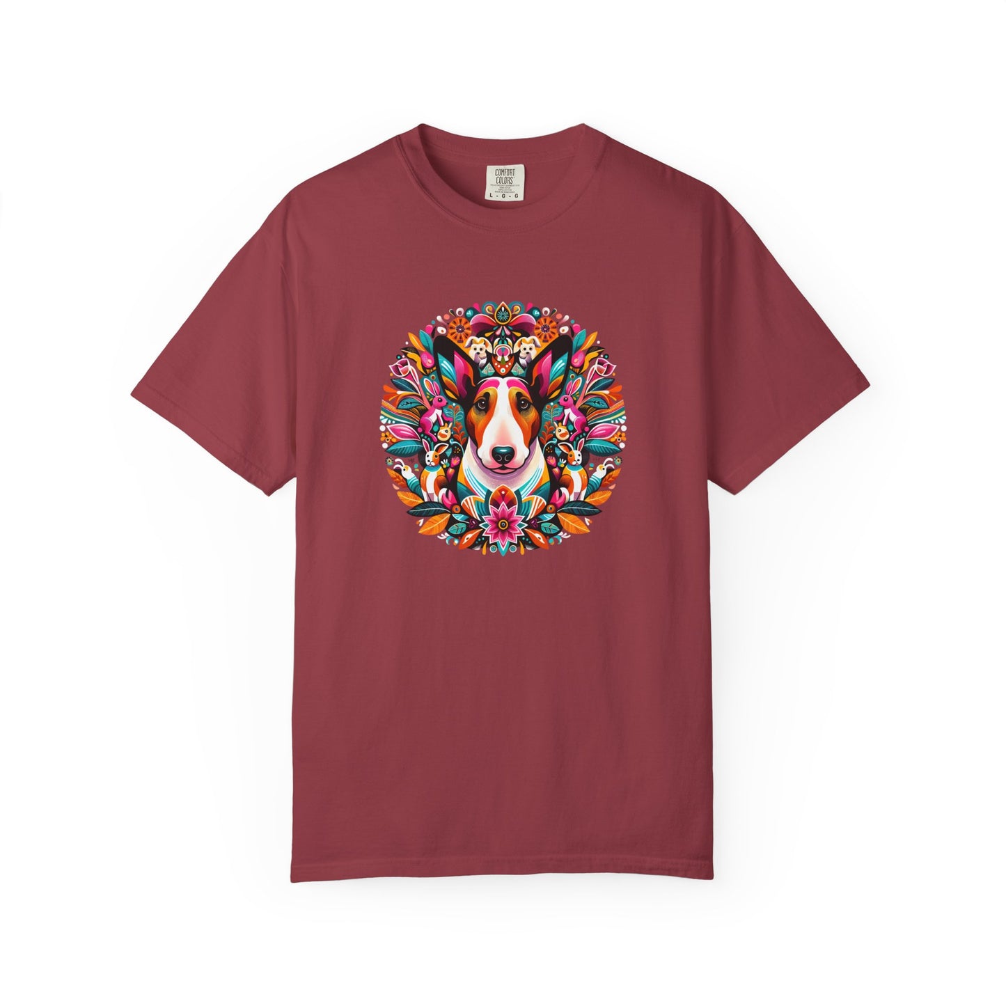 Colorful Dog Lover T-Shirt | Unisex Garment-Dyed Tee