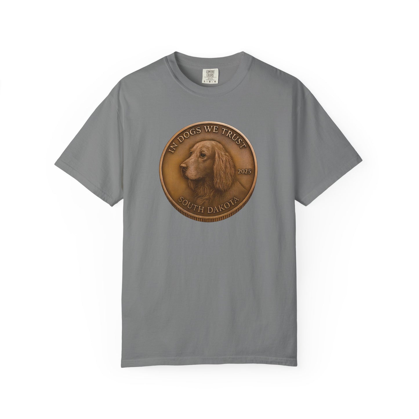 South Dakota State Coin T-Shirt Collection - Proud Dog Breed Illustrations
