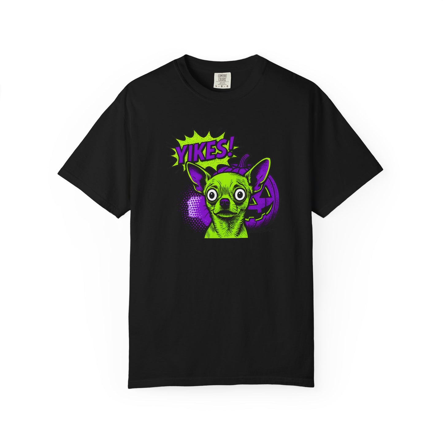 Yikes! Spooky Greens Unisex T-Shirt, Funny Halloween Shirt, Gift for Goth Lovers, Unique Graphic Tee, Statement Top