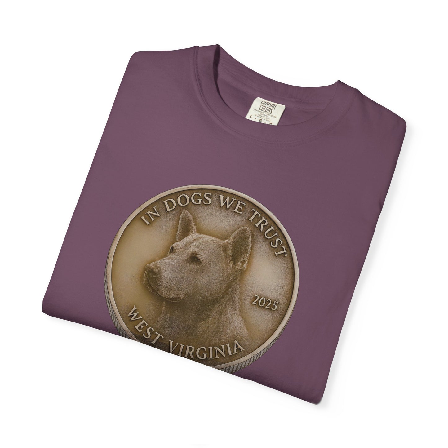 West Virginia State Coin T-Shirt Collection - Proud Dog Breed Illustrations